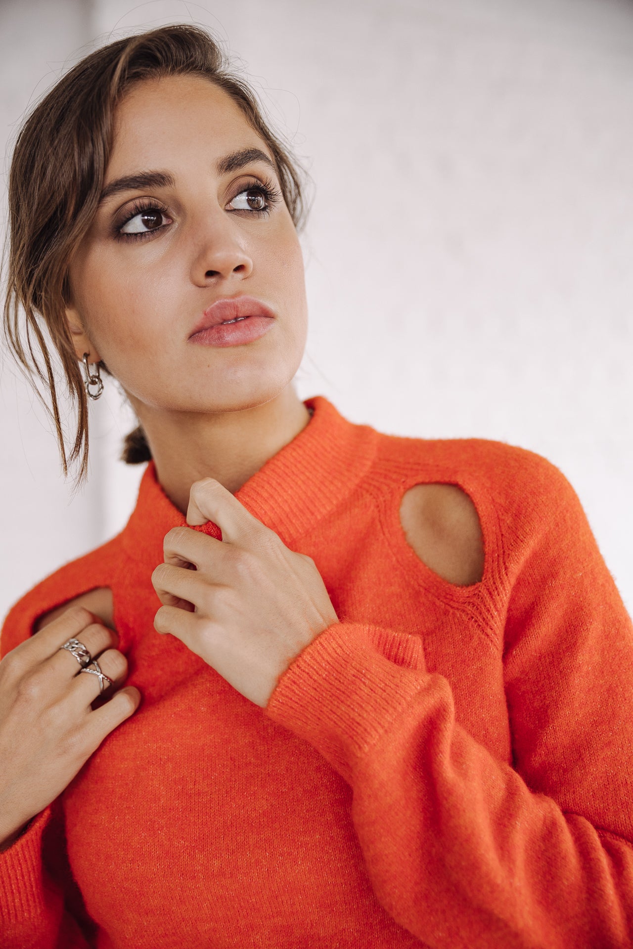 Pull manches longues Frau Perelle vibrant orange | Freeman T. Porter