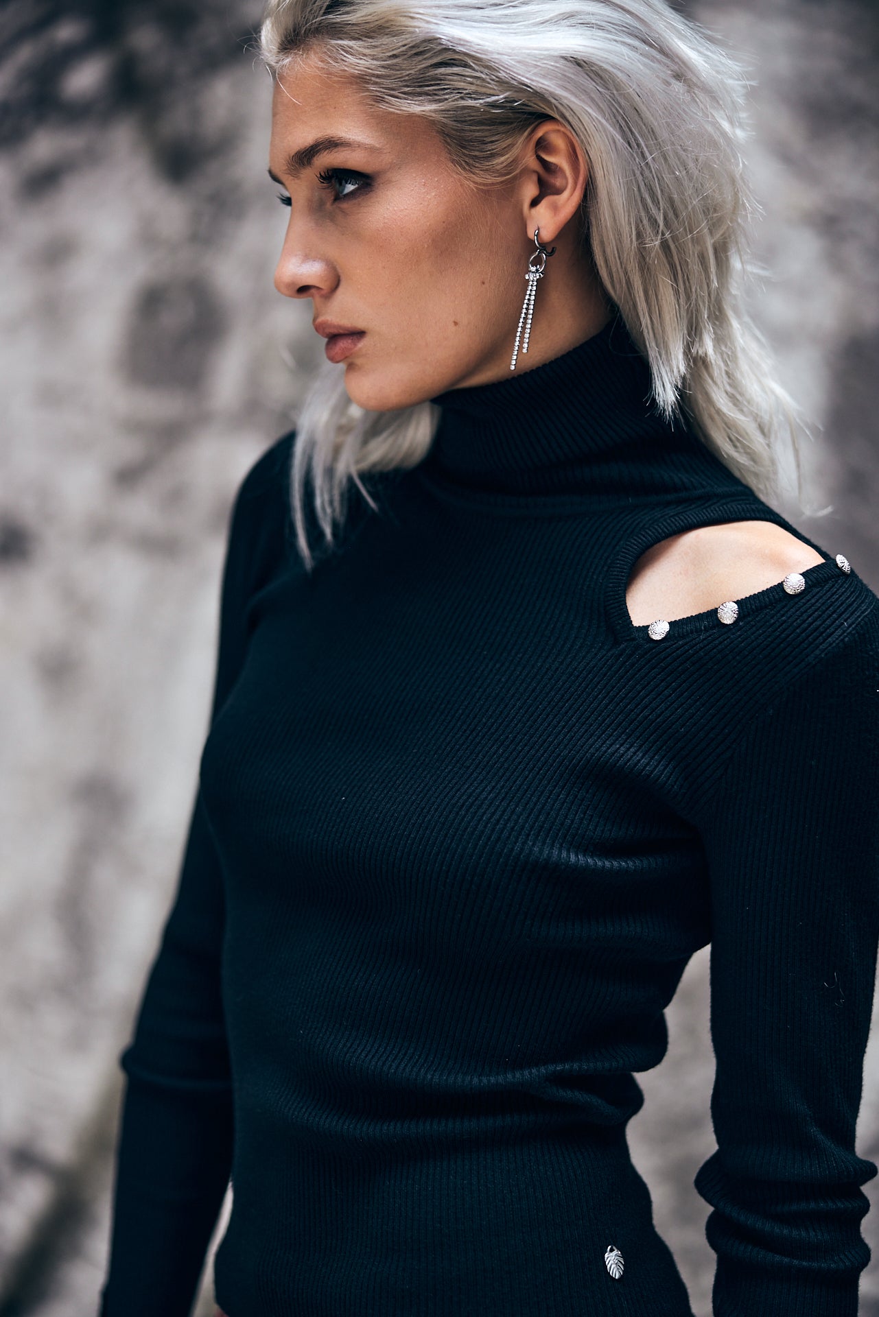 Pull col roulé Woman Prentice black | Freeman T. Porter