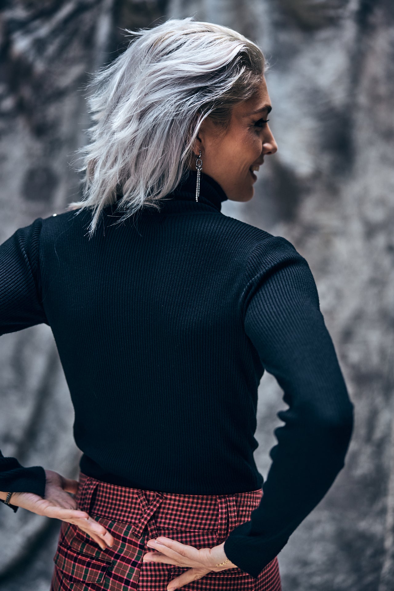 Pull col roulé Femme Prentice black | Freeman T. Porter