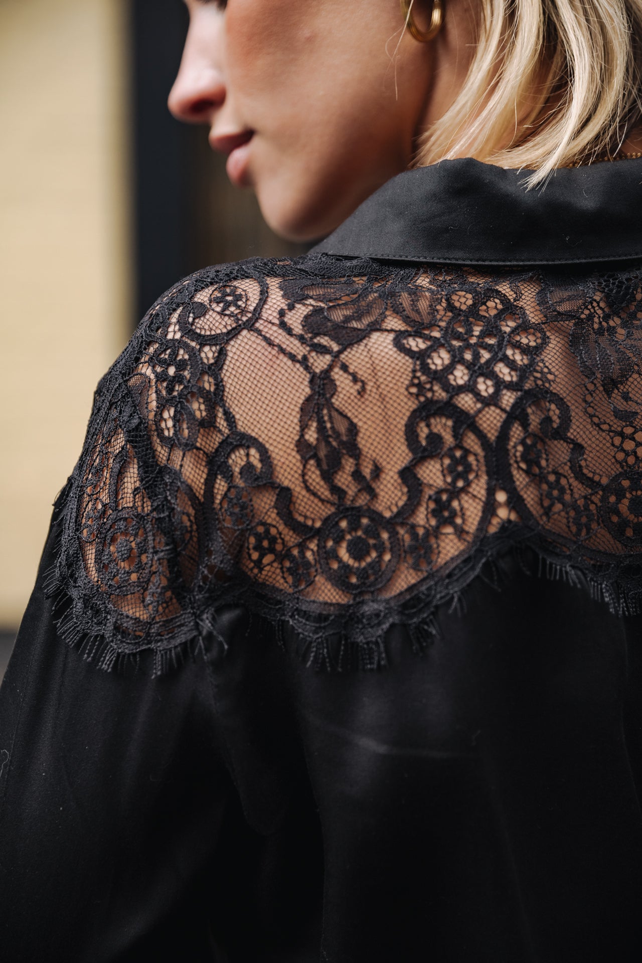 Chemise manches longues Mujer Chanice Plain black | Freeman T. Porter