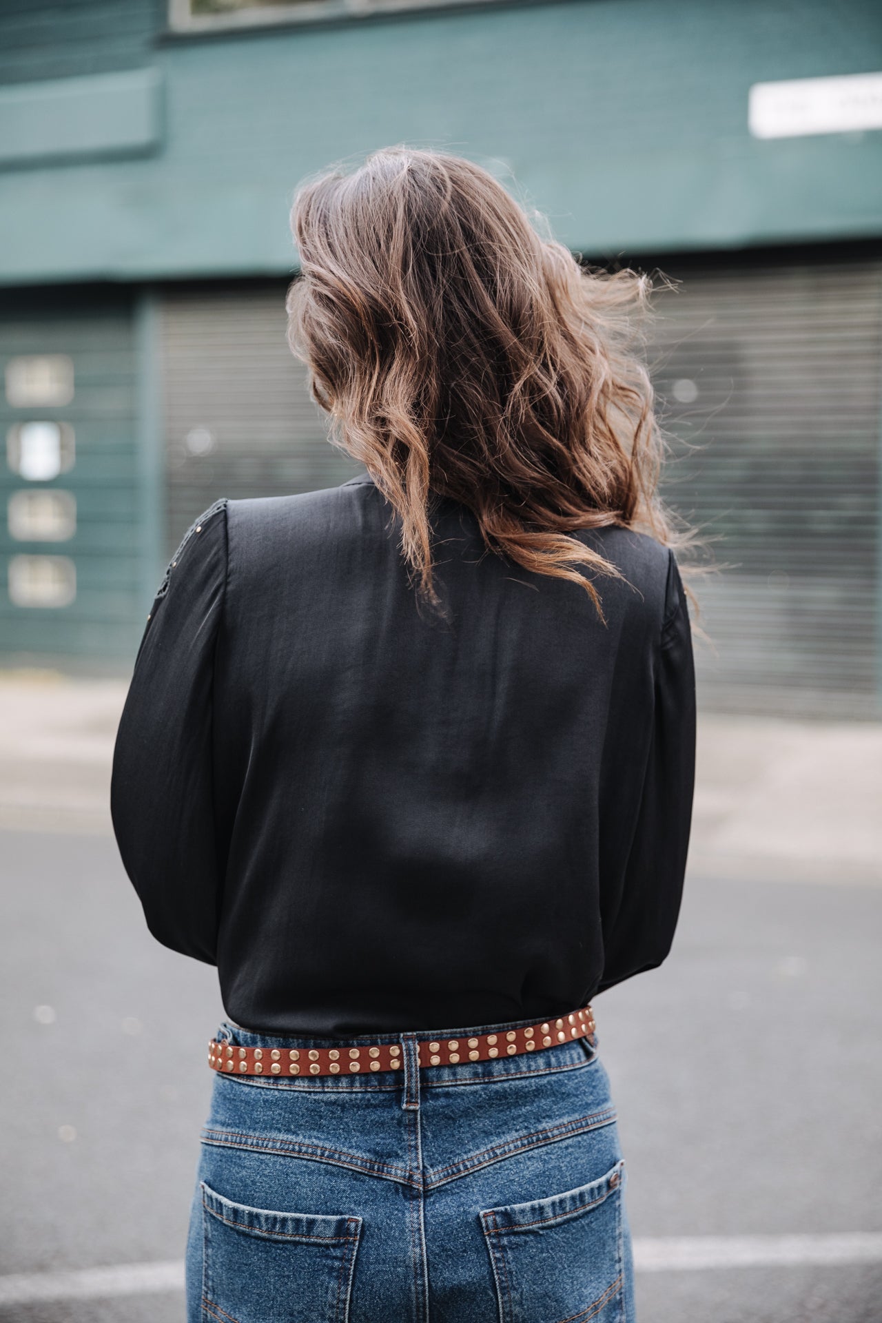 Top manches longues Femme Belia Studs black | Freeman T. Porter