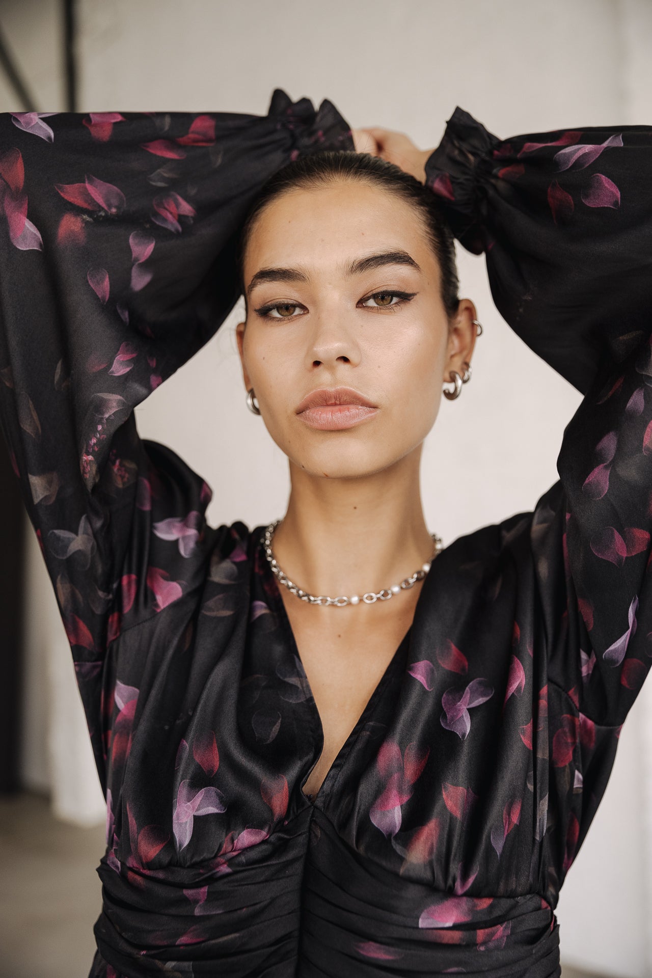 Top manches longues Mujer Braia Black Roses black | Freeman T. Porter