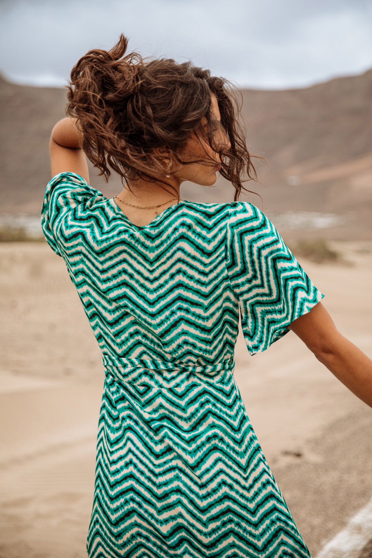 Robe cache-cœur Frau Rifa Dunely aqua sea | Freeman T. Porter