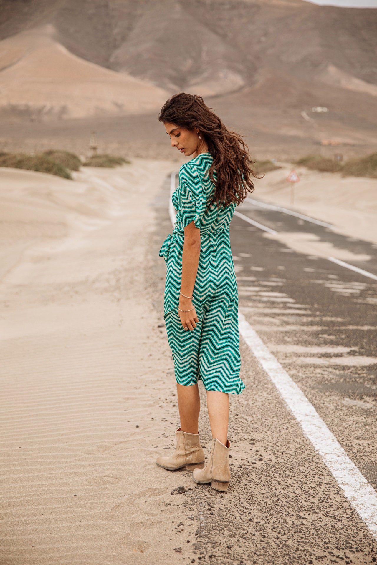 Robe cache-cœur Frau Rifa Dunely aqua sea | Freeman T. Porter