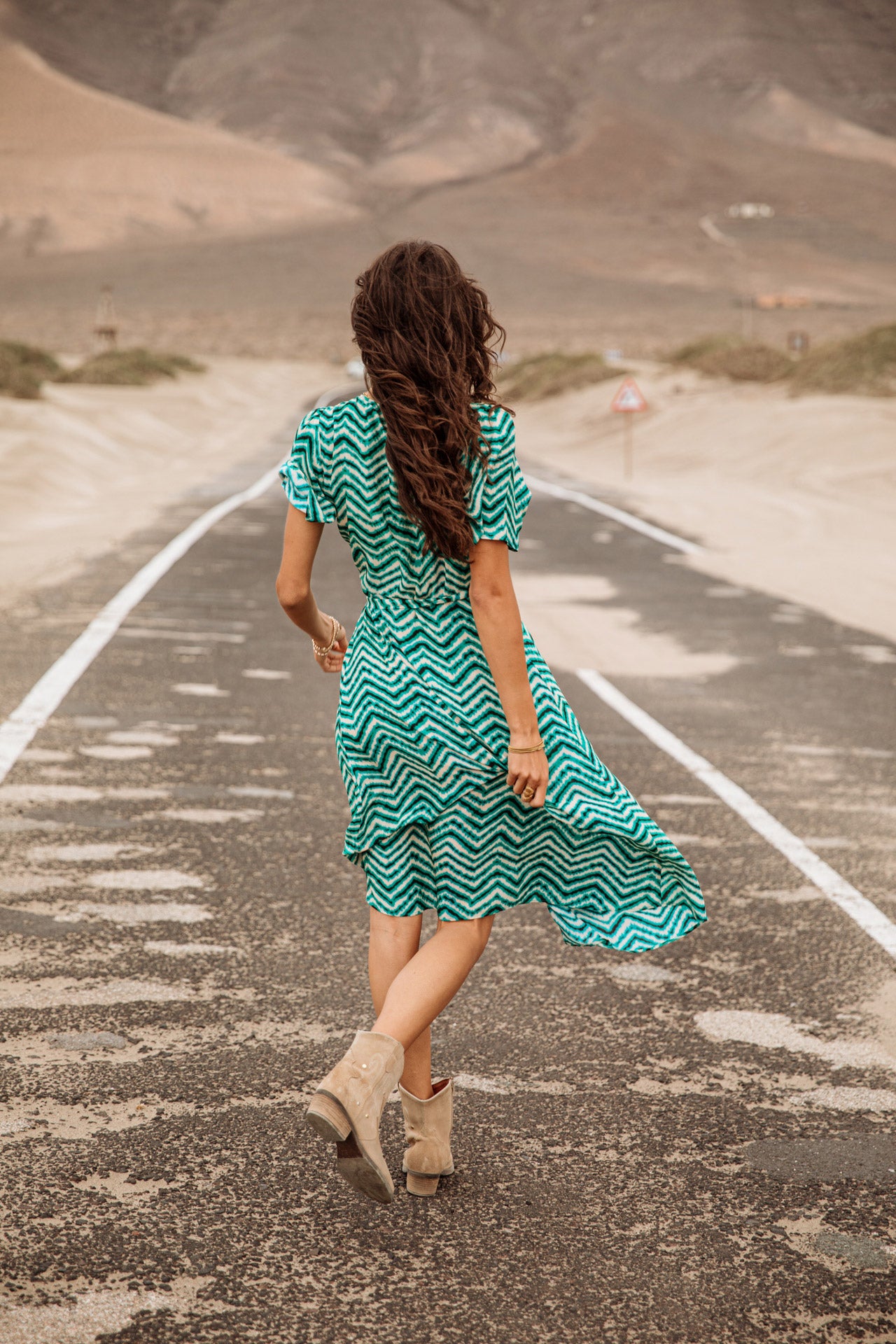 Robe cache-cœur Frau Rifa Dunely aqua sea | Freeman T. Porter