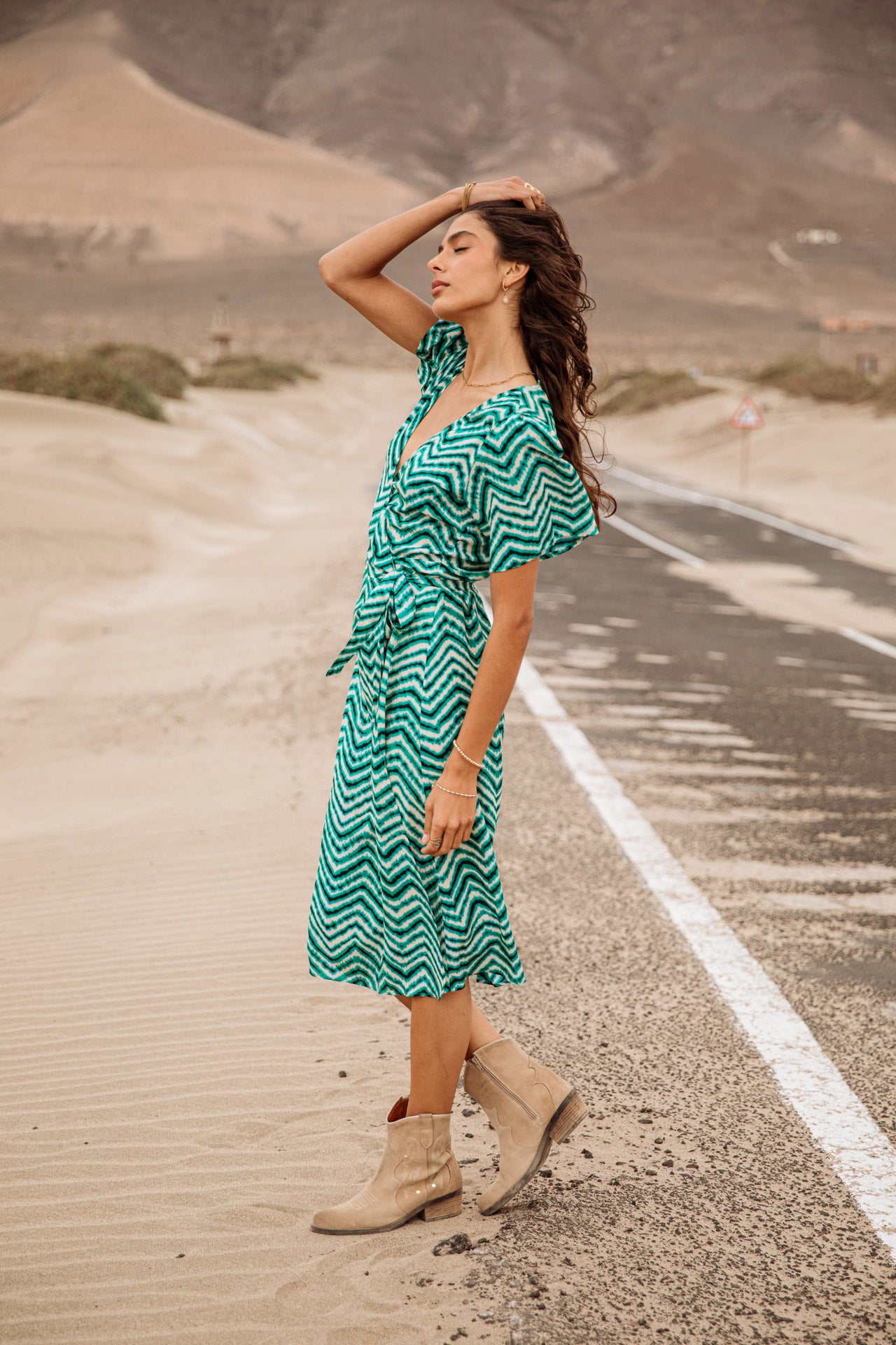 Robe cache-cœur Frau Rifa Dunely aqua sea | Freeman T. Porter