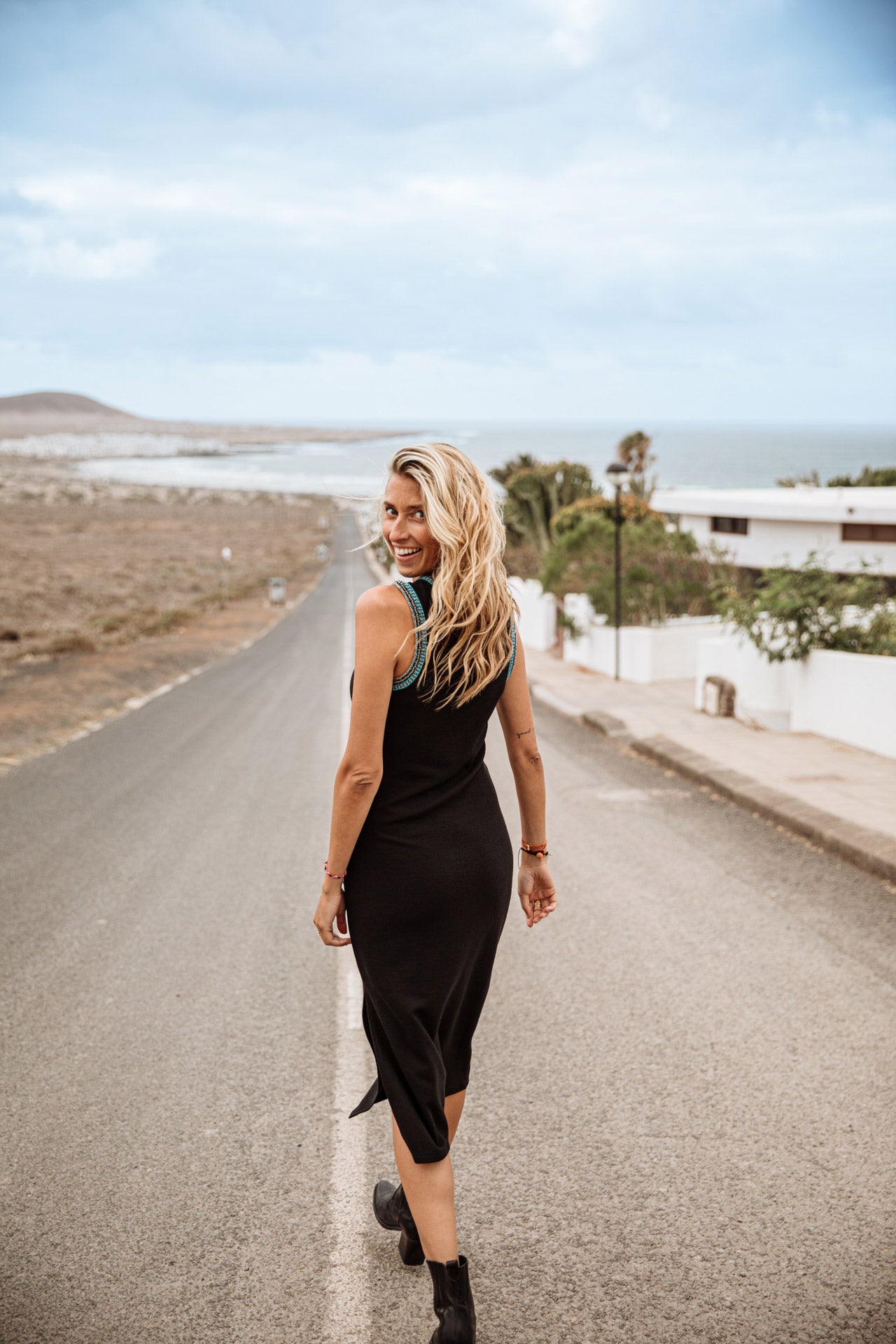 Robe longue Frau Renssel Plain black | Freeman T. Porter