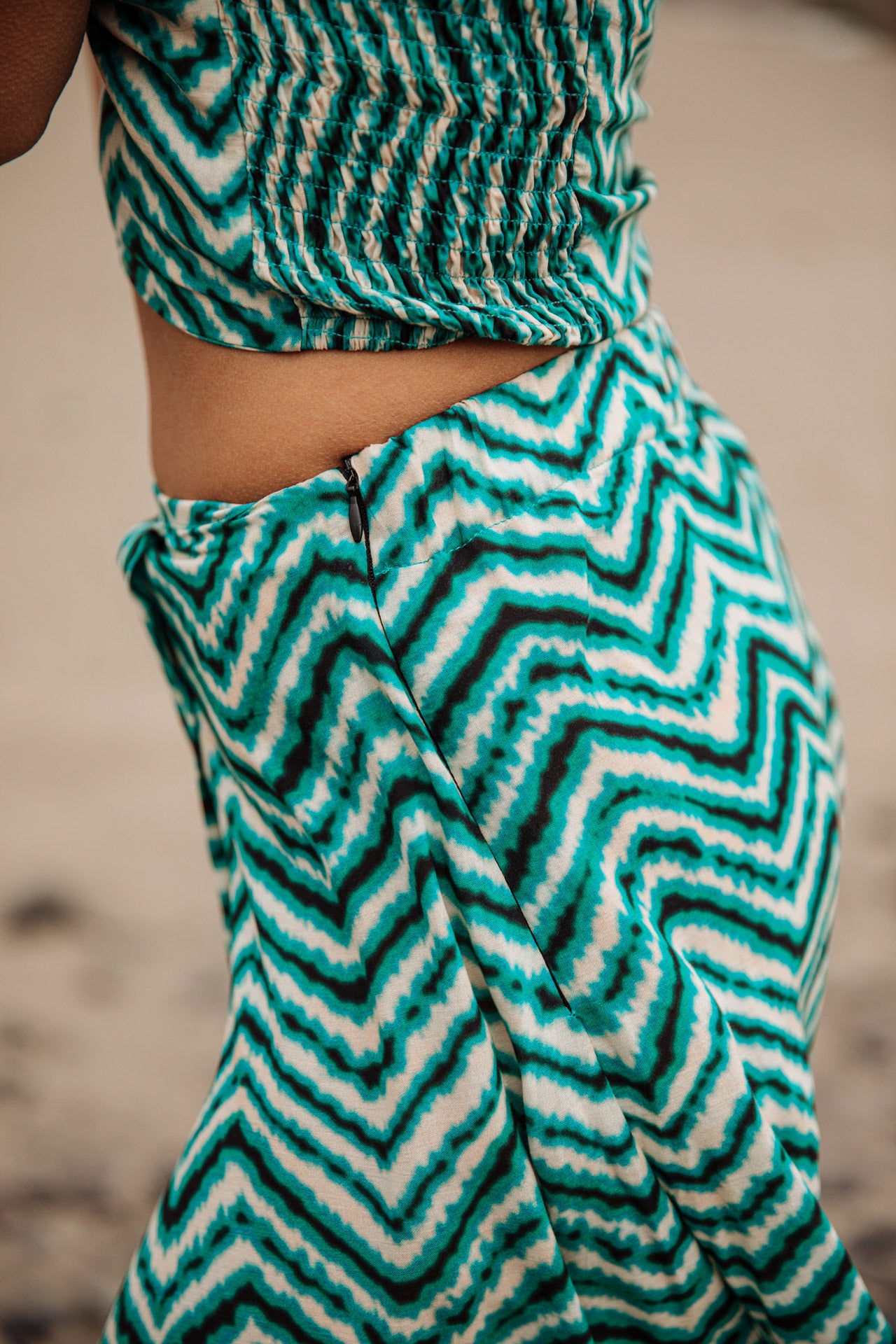 Jupe longue Femme Jopine Dunely aqua sea | Freeman T. Porter