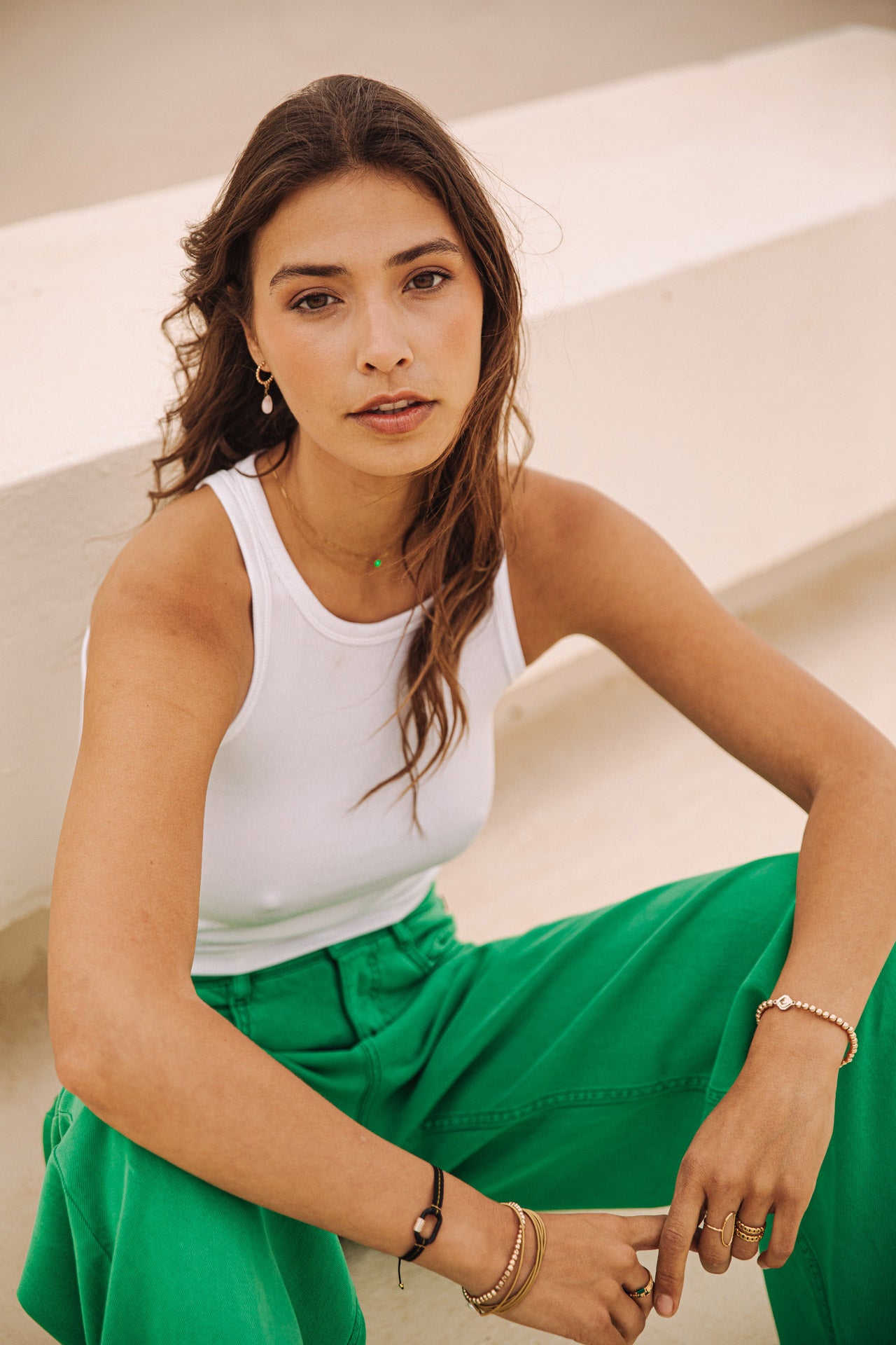 Débardeur Mujer Dorine Foiled off white | Freeman T. Porter