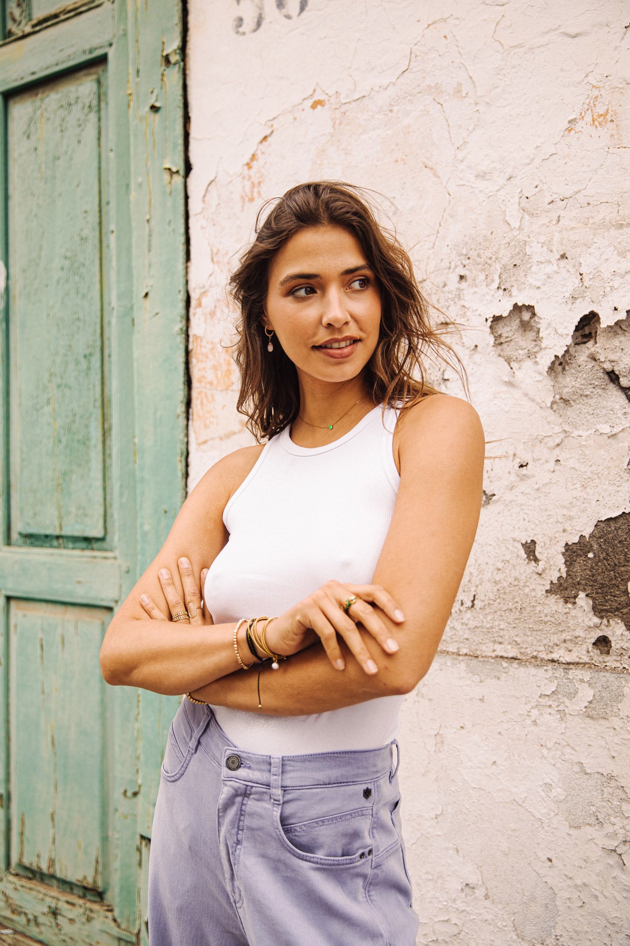 Débardeur Mujer Dorine Foiled off white | Freeman T. Porter