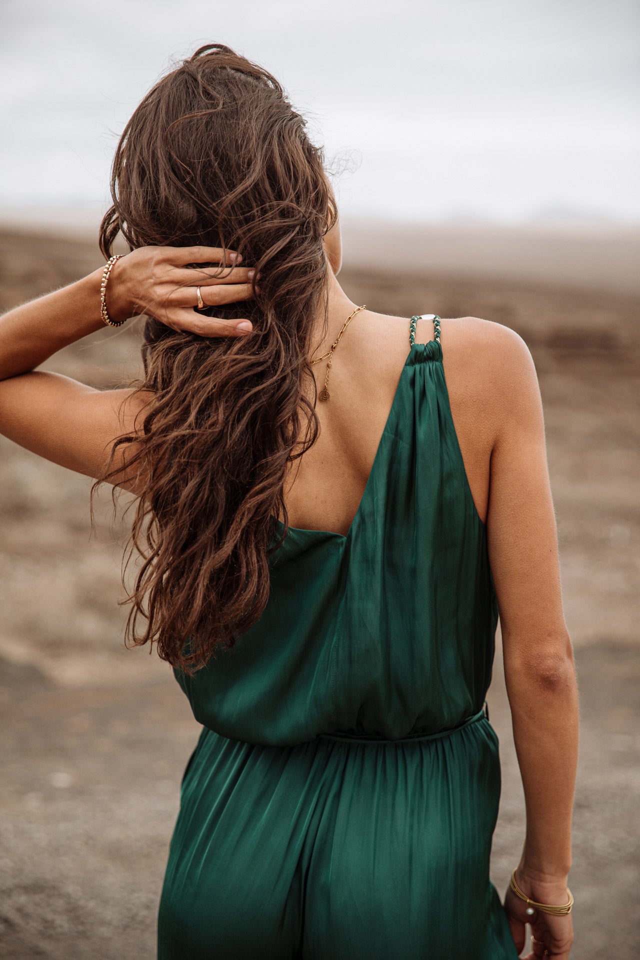 Combinaison palazzo Femme Carlane Plain Color thyme | Freeman T. Porter