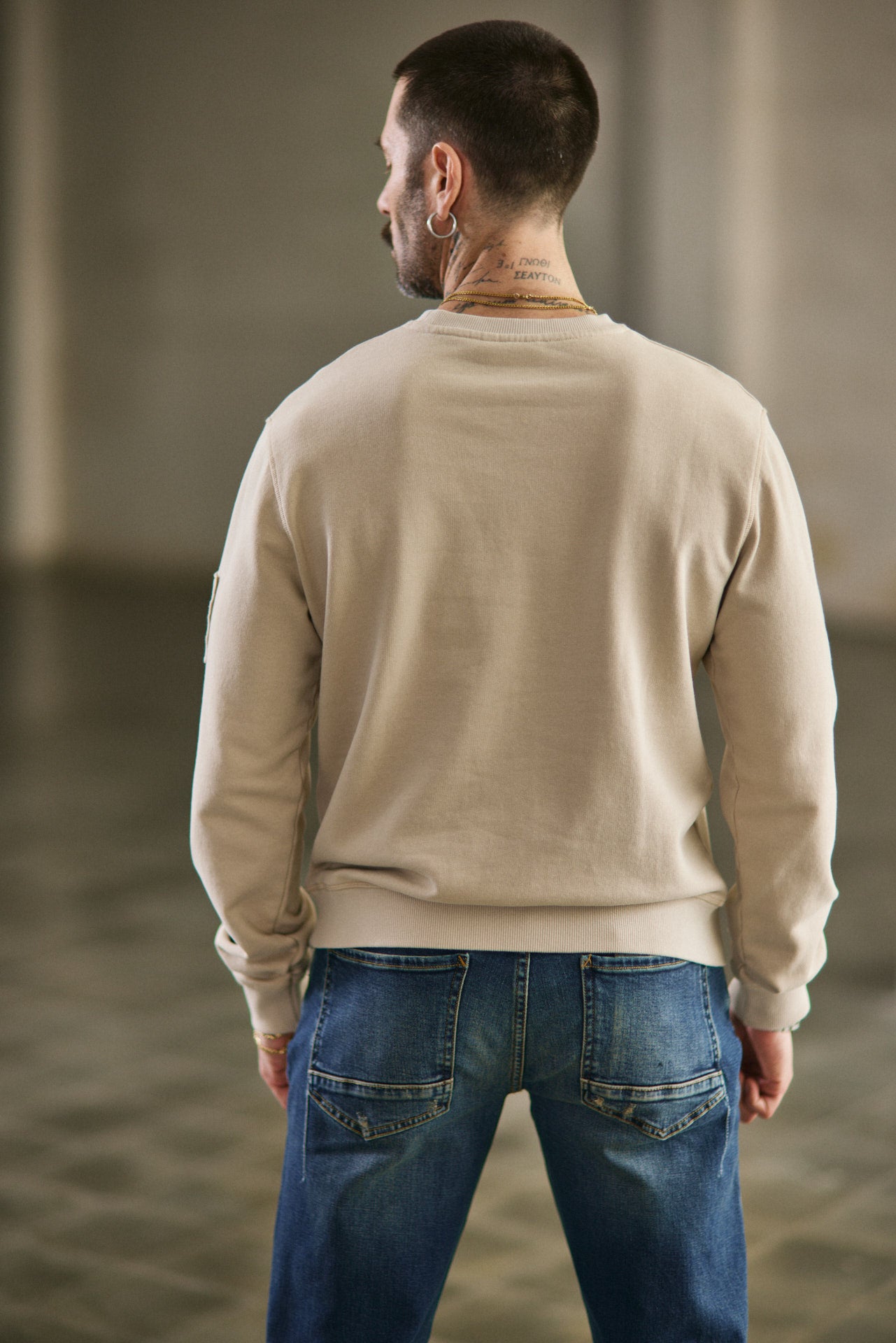 Sweat col rond Homme Baton Snug overcast | Freeman T. Porter