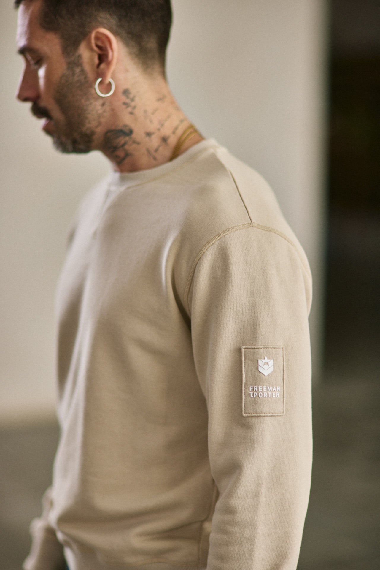Sweat col rond Homme Baton Snug overcast | Freeman T. Porter
