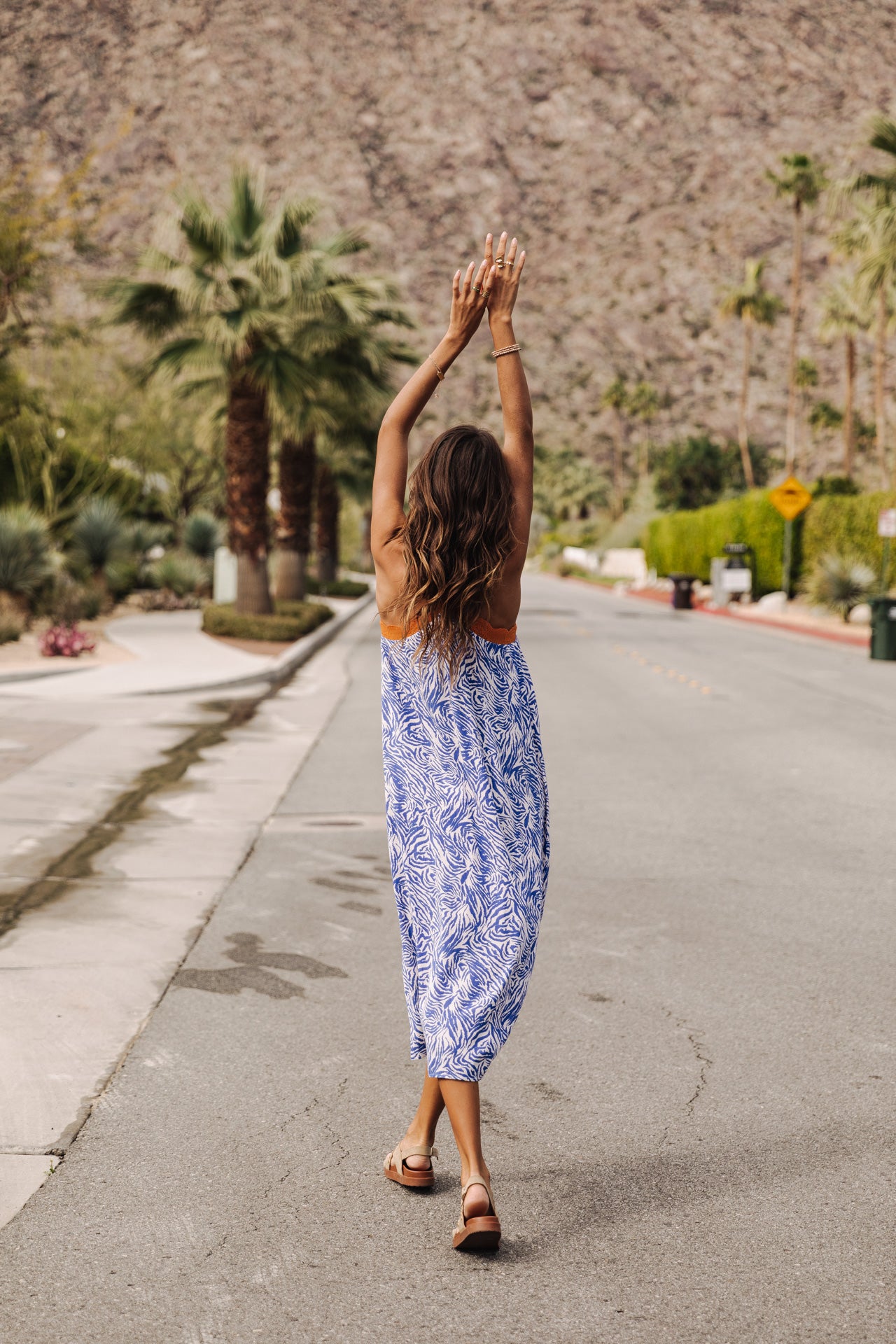 Robe nuisette Femme Mia Zebrure dazzling blue | Freeman T. Porter