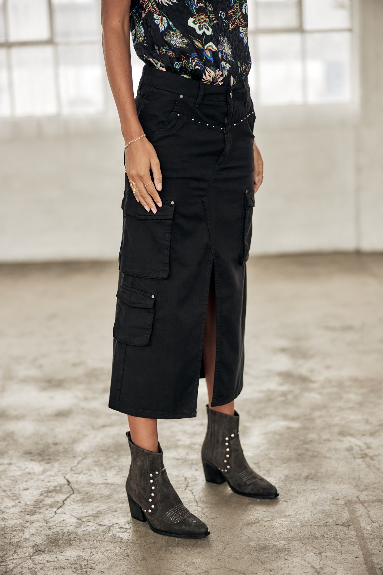 Jupe cargo Femme Welby Jazz black | Freeman T. Porter