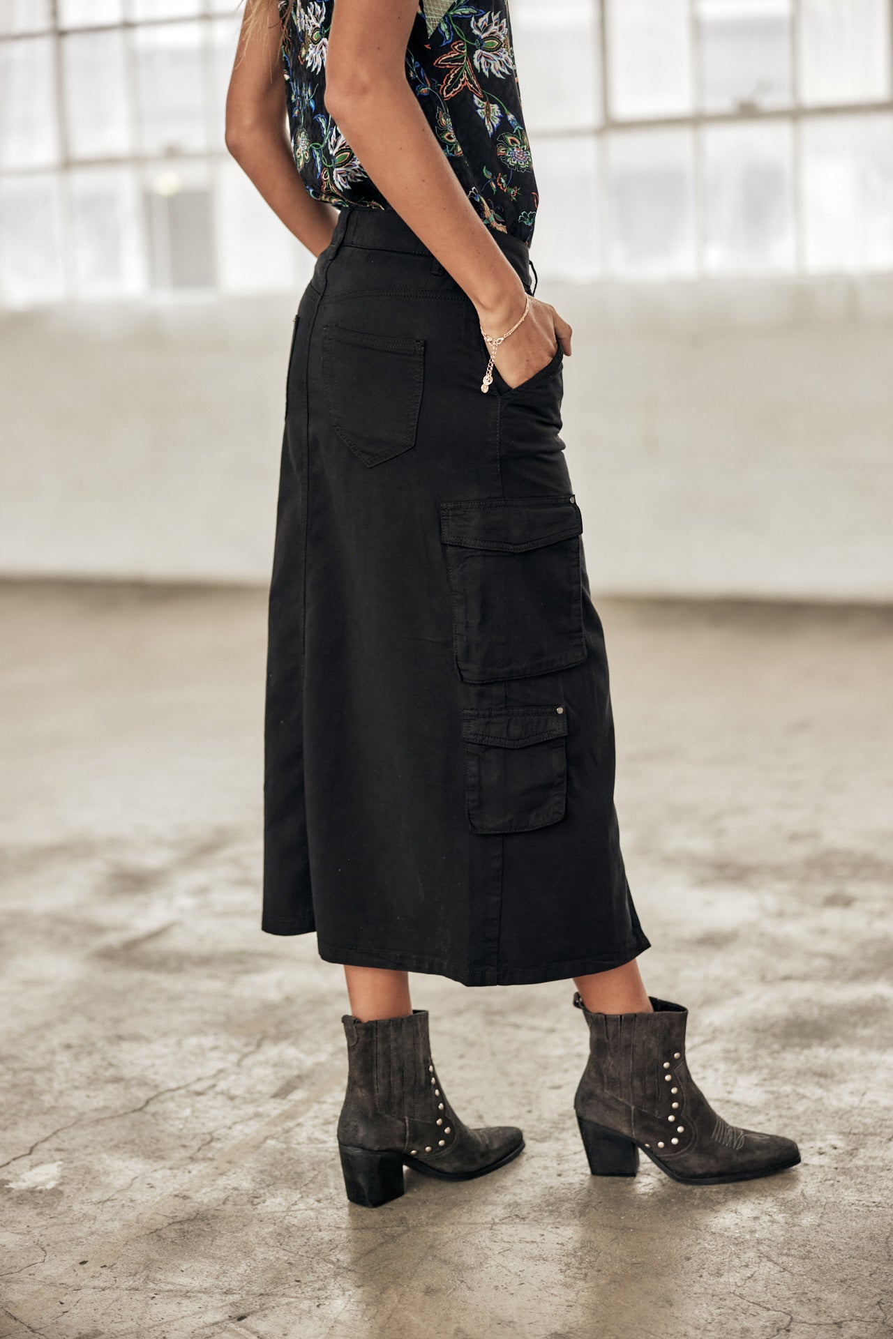 Jupe cargo Femme Welby Jazz black | Freeman T. Porter