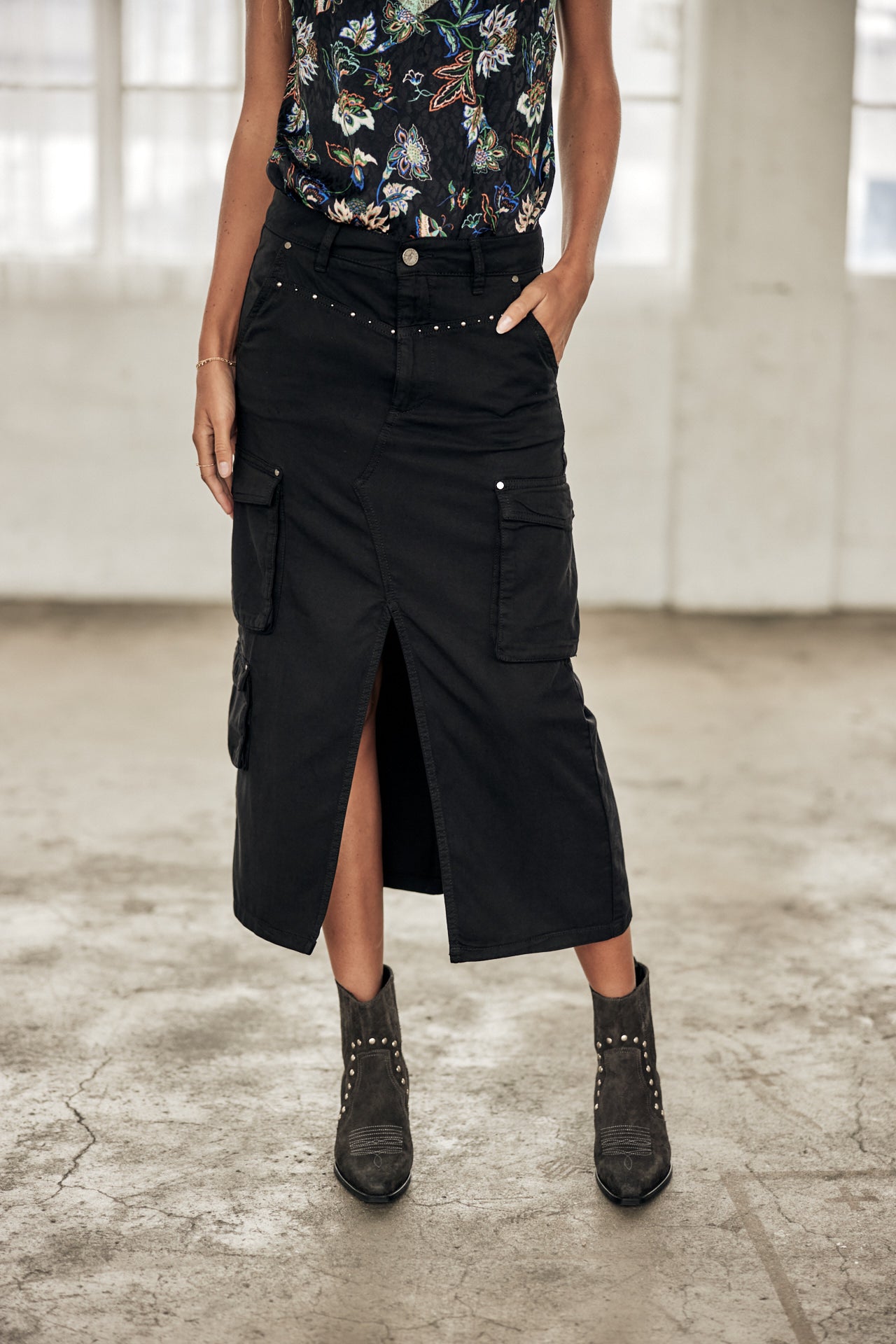 Jupe cargo Femme Welby Jazz black | Freeman T. Porter