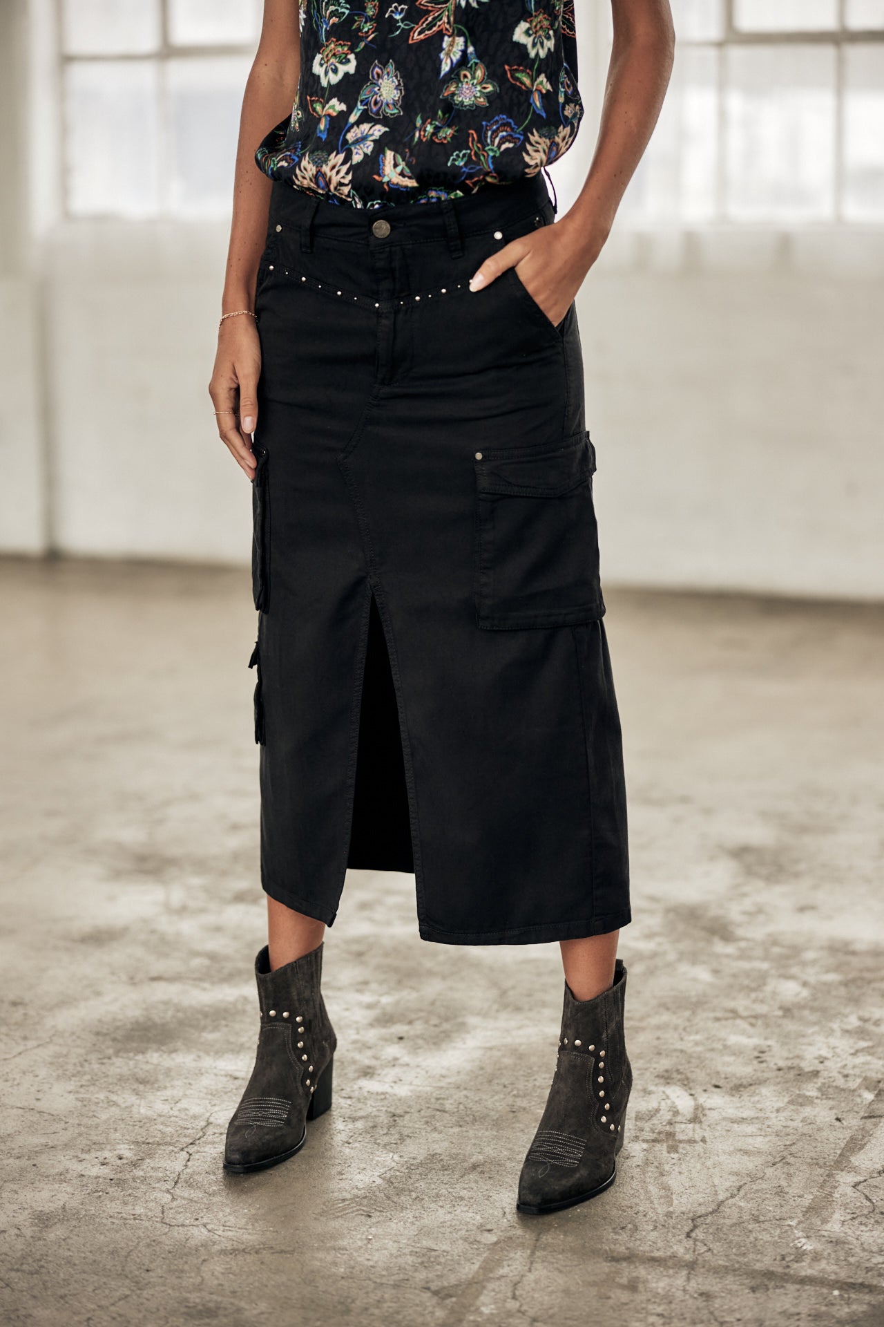Jupe cargo Femme Welby Jazz black | Freeman T. Porter