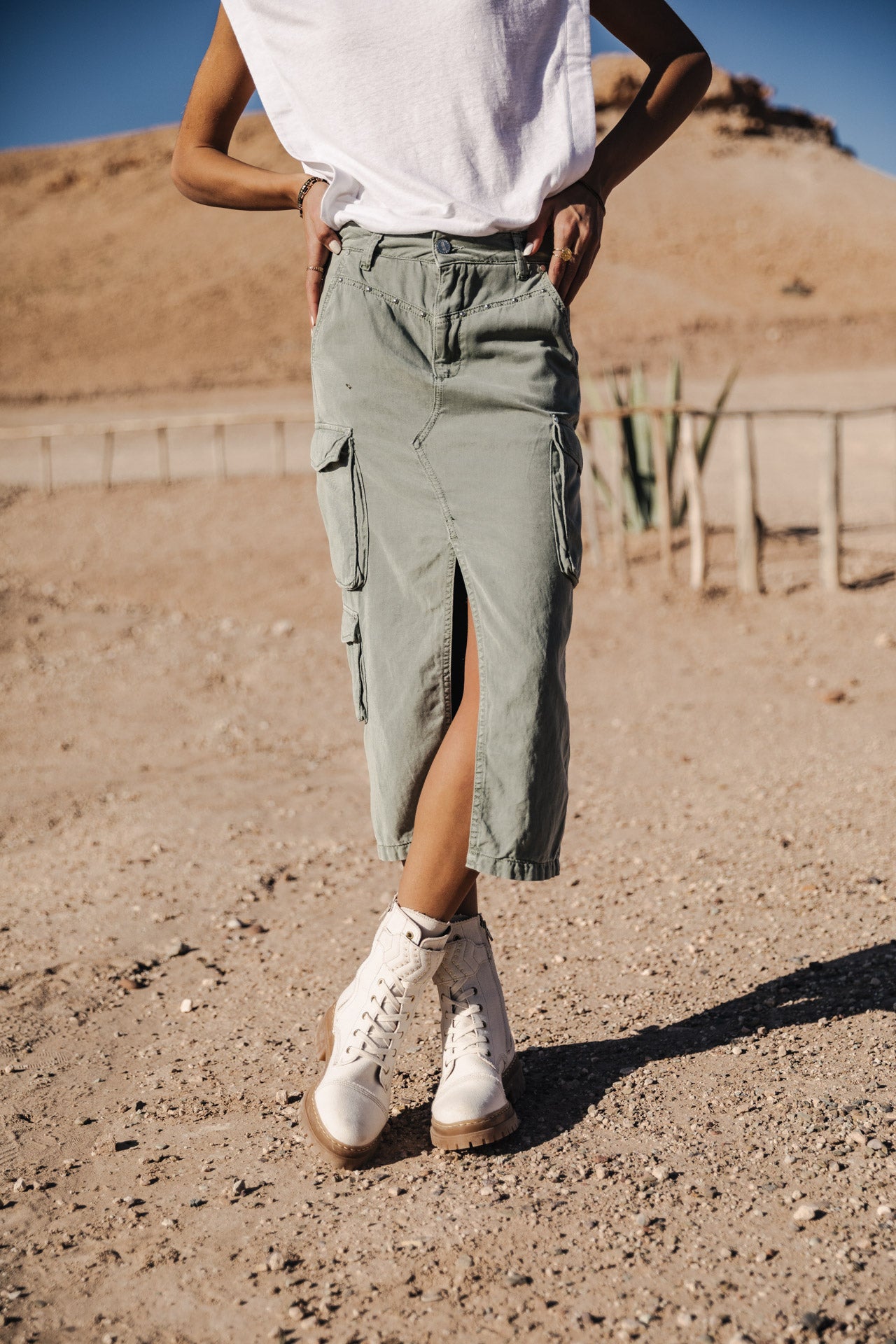 Jupe cargo Femme Welby Jazz lily pad | Freeman T. Porter