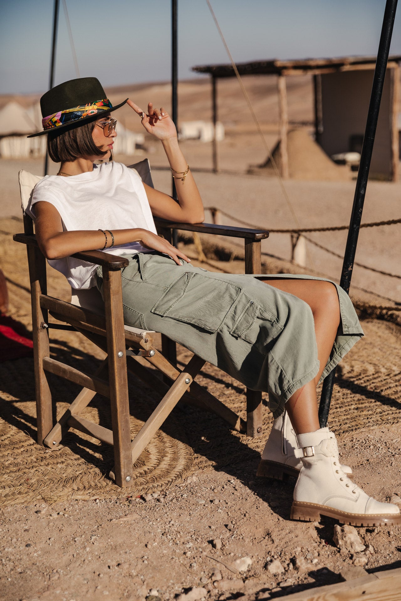 Jupe cargo Femme Welby Jazz lily pad | Freeman T. Porter