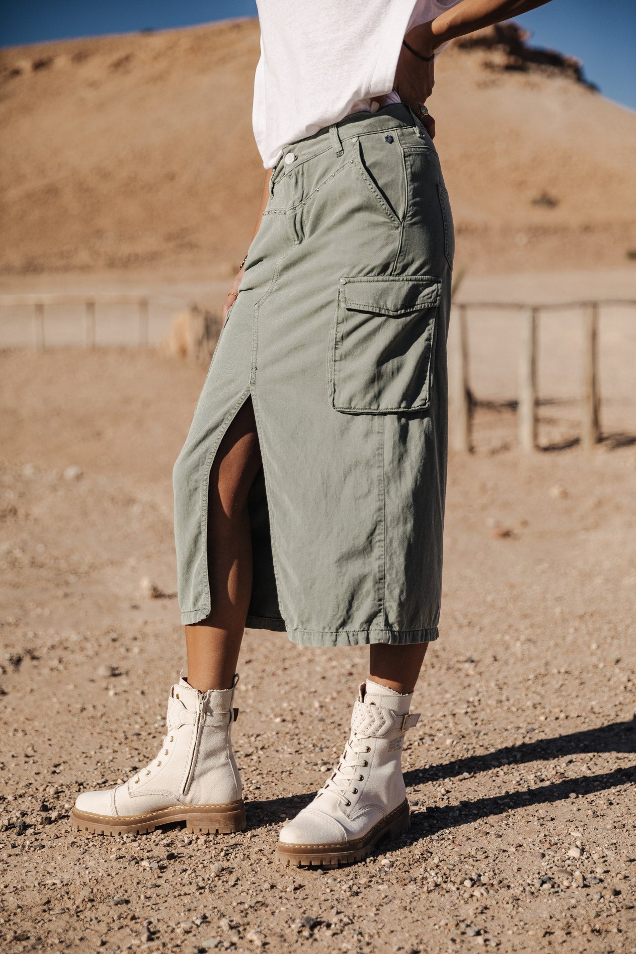 Jupe cargo Femme Welby Jazz lily pad | Freeman T. Porter