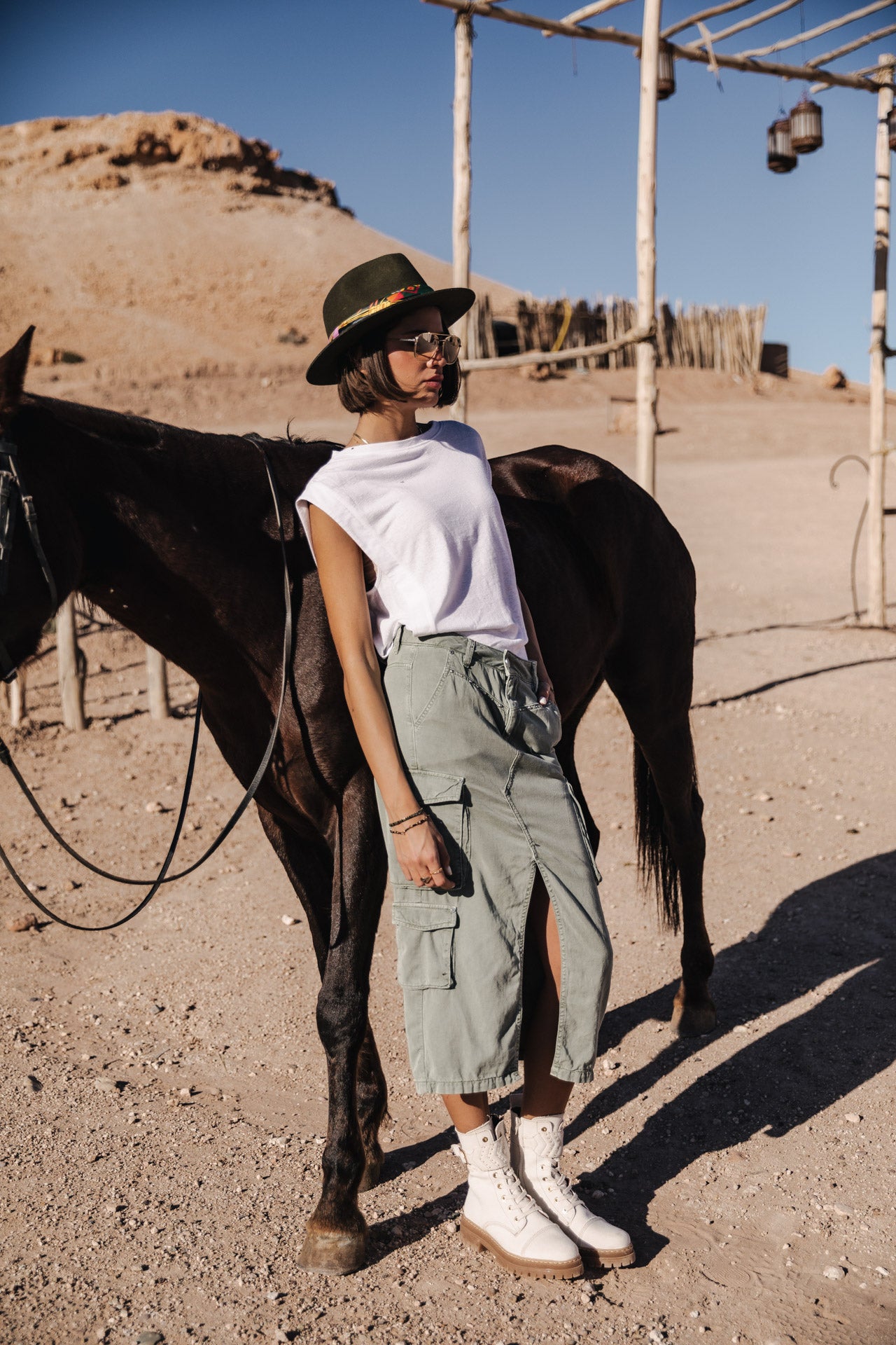 Jupe cargo Femme Welby Jazz lily pad | Freeman T. Porter