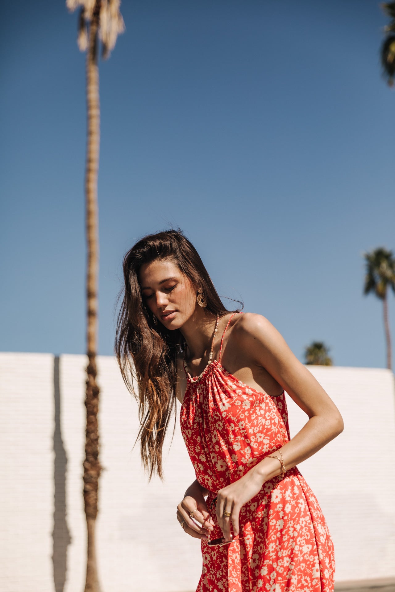 Robe à bretelles Femme Raffine Daisy fiesta red | Freeman T. Porter