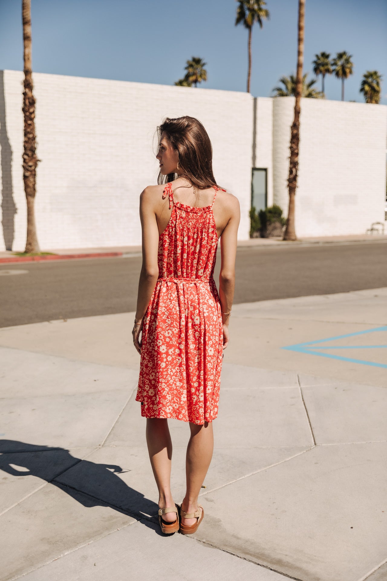 Robe à bretelles Femme Raffine Daisy fiesta red | Freeman T. Porter