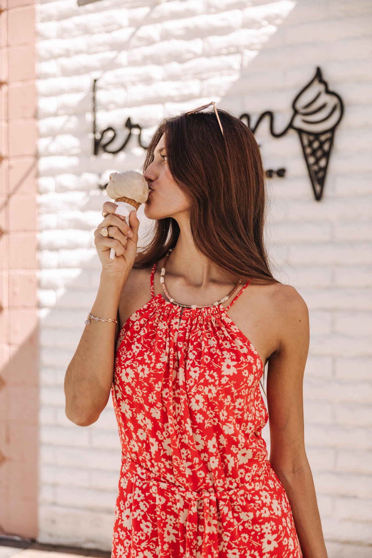Robe à bretelles Femme Raffine Daisy fiesta red | Freeman T. Porter