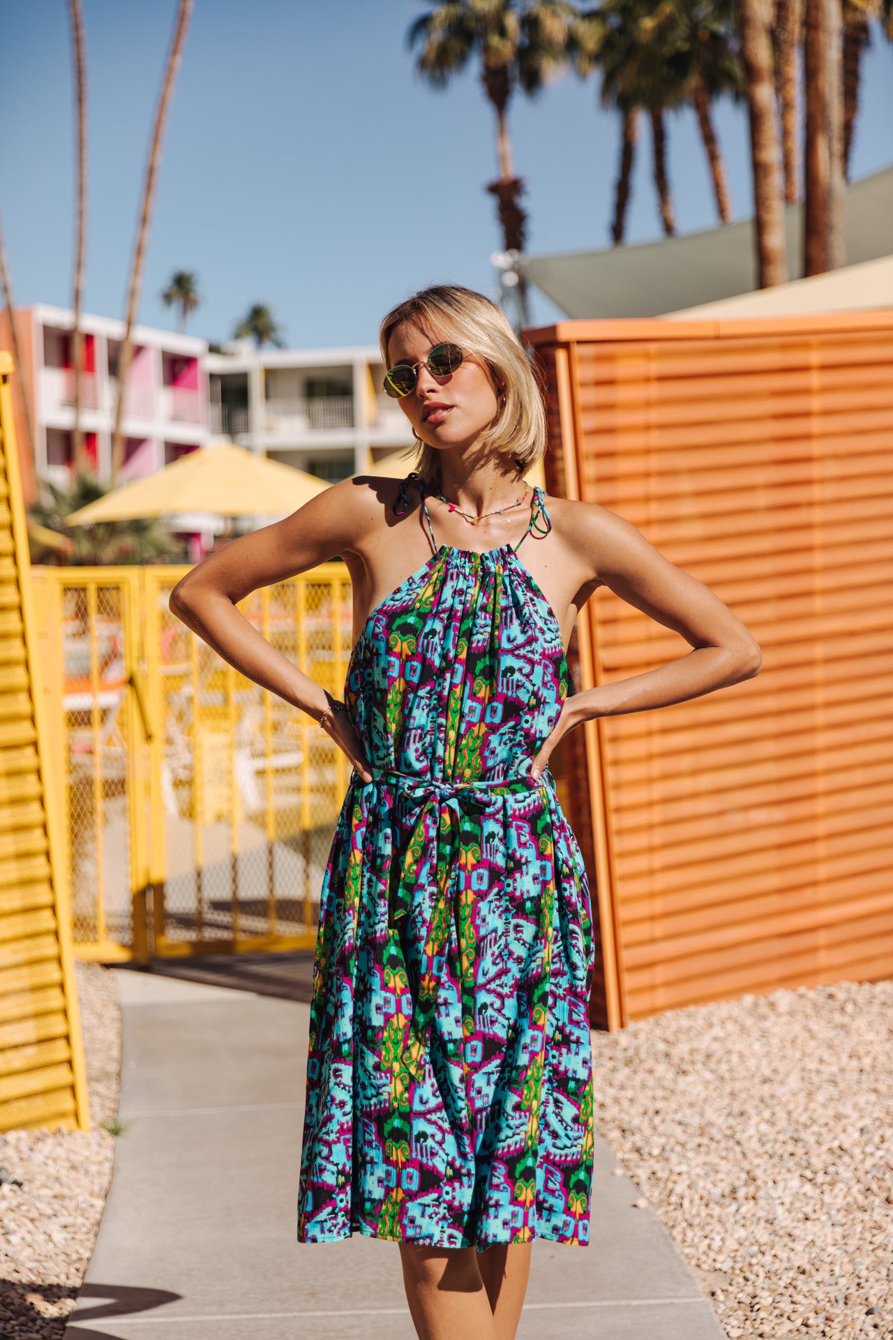 Robe courte bretelles Frau Raffine Soweto original | Freeman T. Porter
