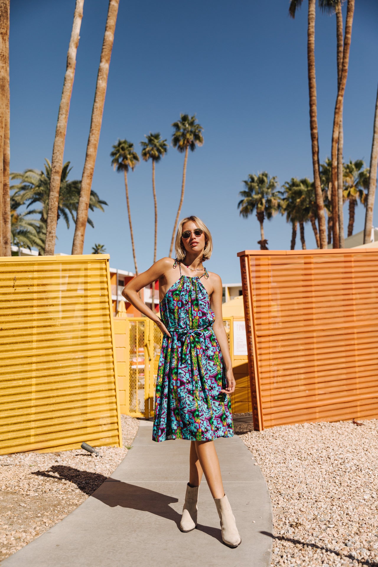 Robe courte bretelles Frau Raffine Soweto original | Freeman T. Porter