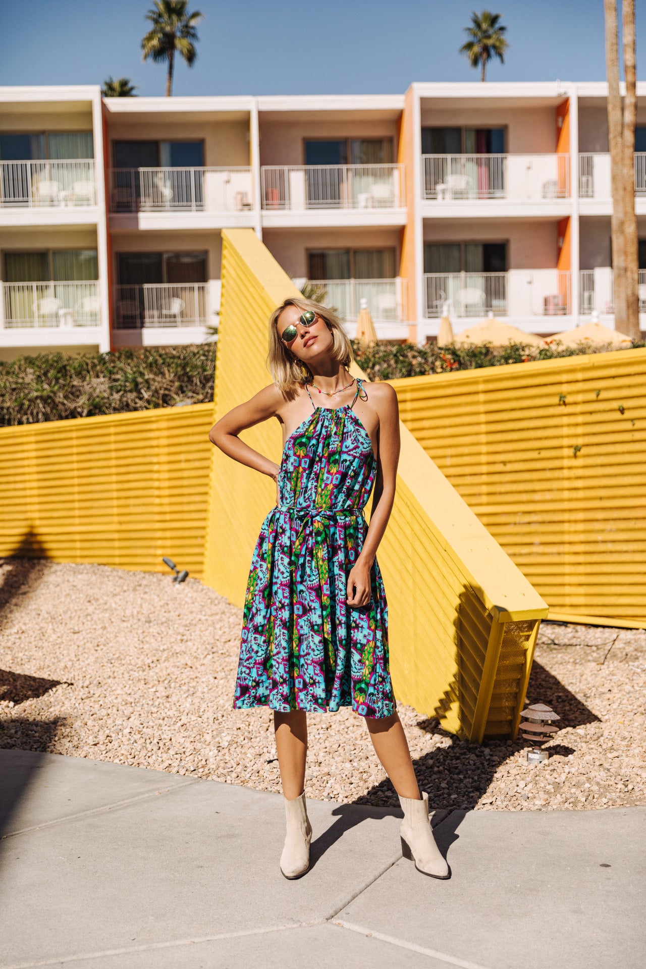Robe courte bretelles Frau Raffine Soweto original | Freeman T. Porter
