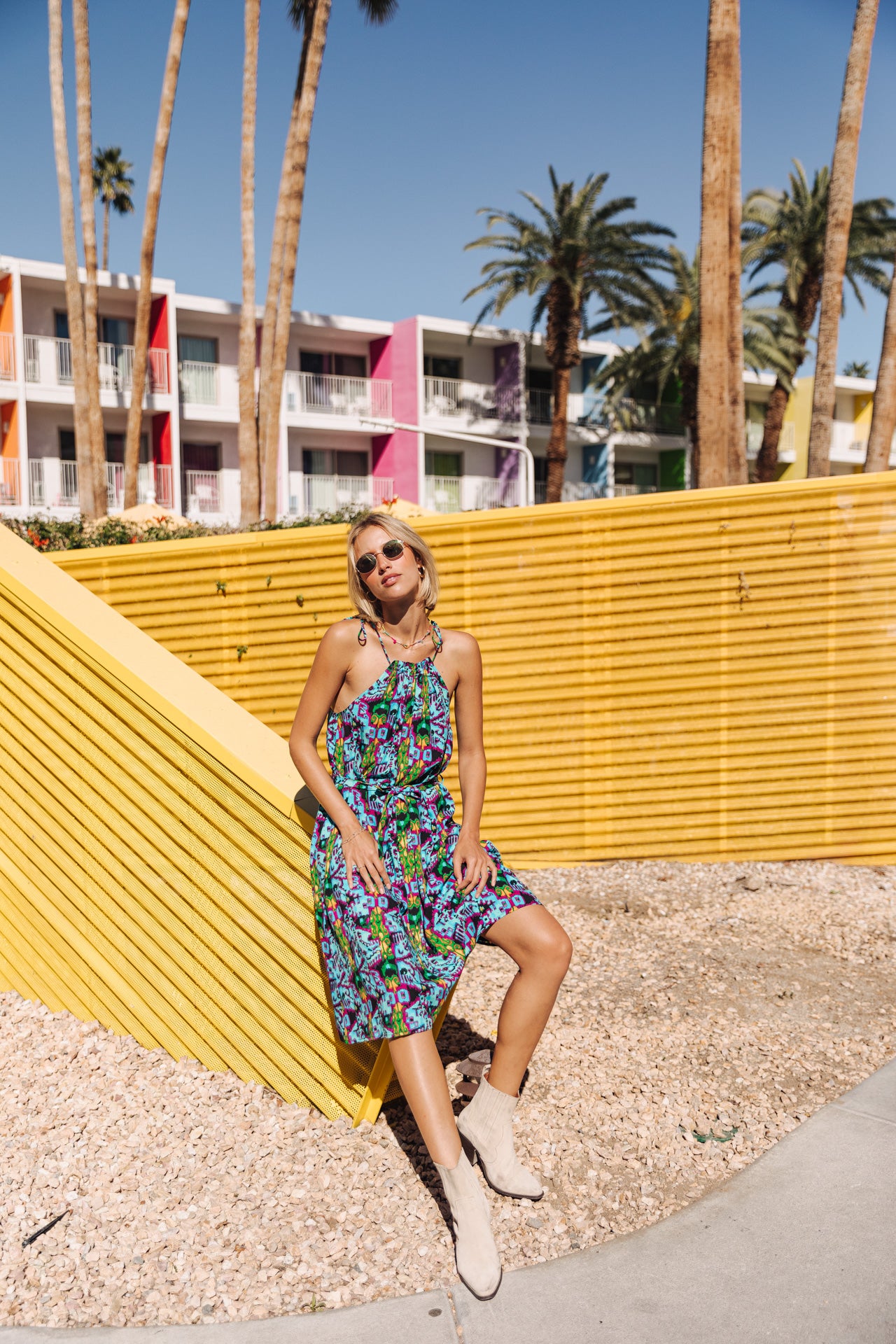 Robe courte bretelles Frau Raffine Soweto original | Freeman T. Porter
