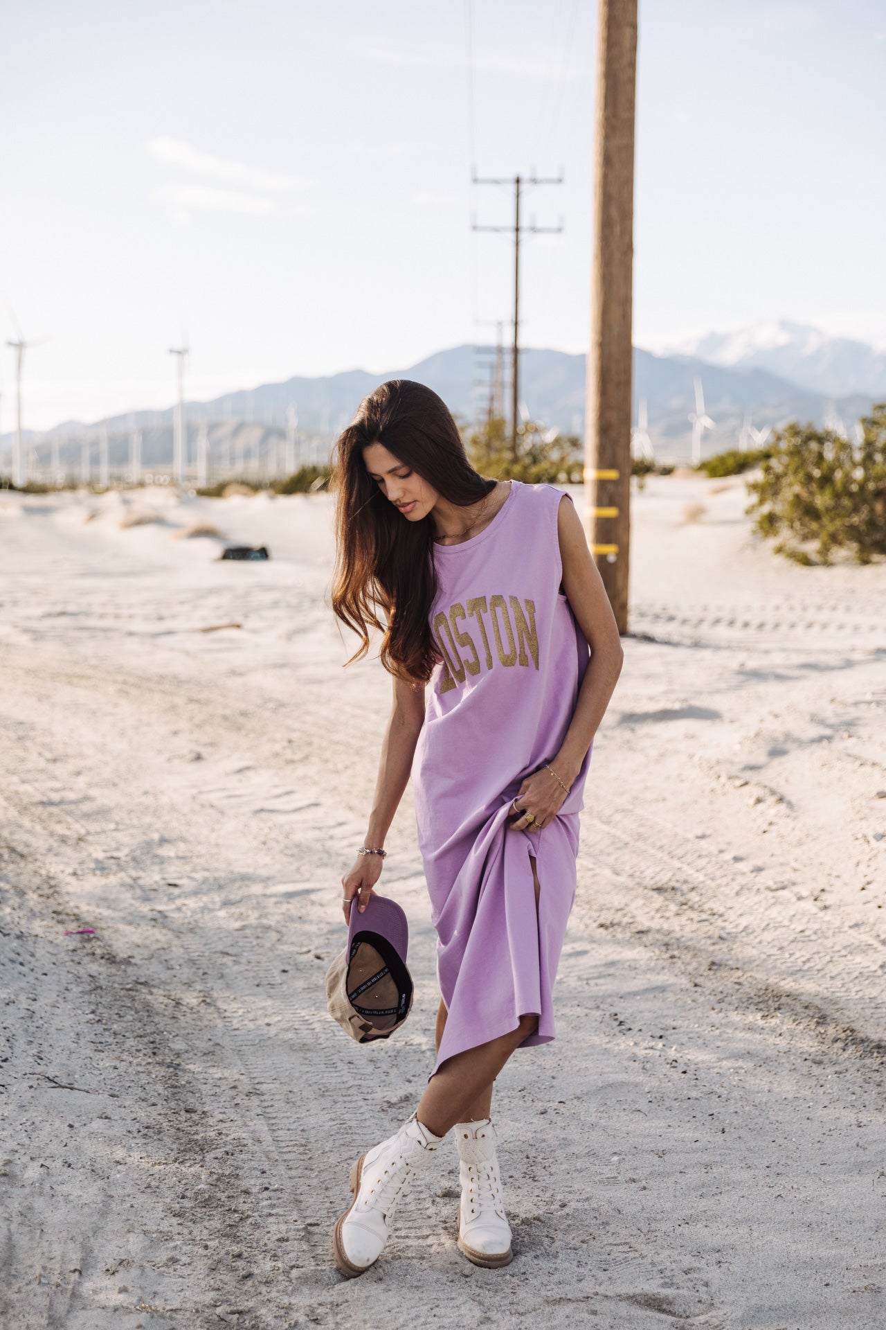 Robe longue Frau Reave Boston lavender | Freeman T. Porter
