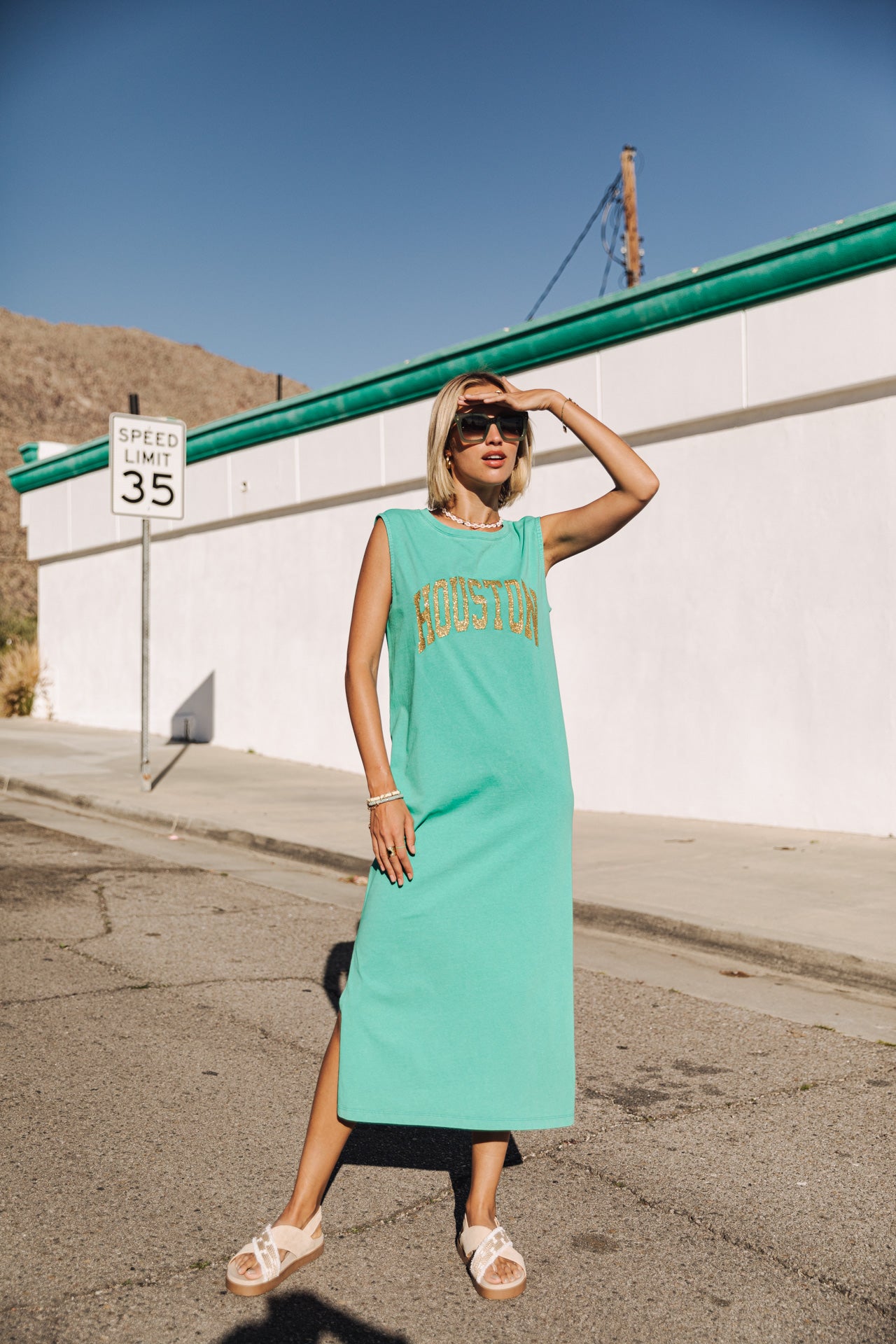 Robe longue Femme Reave Houston emerald | Freeman T. Porter