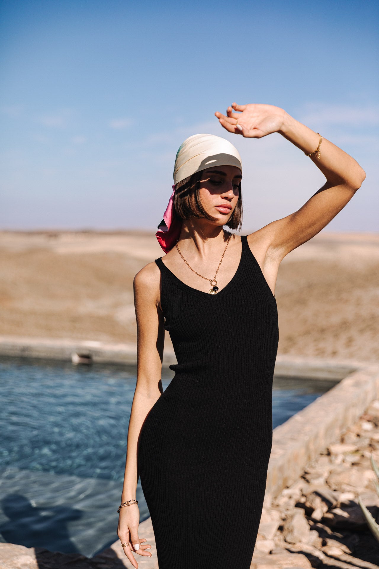 Robe maille Femme Ribea Rib black | Freeman T. Porter
