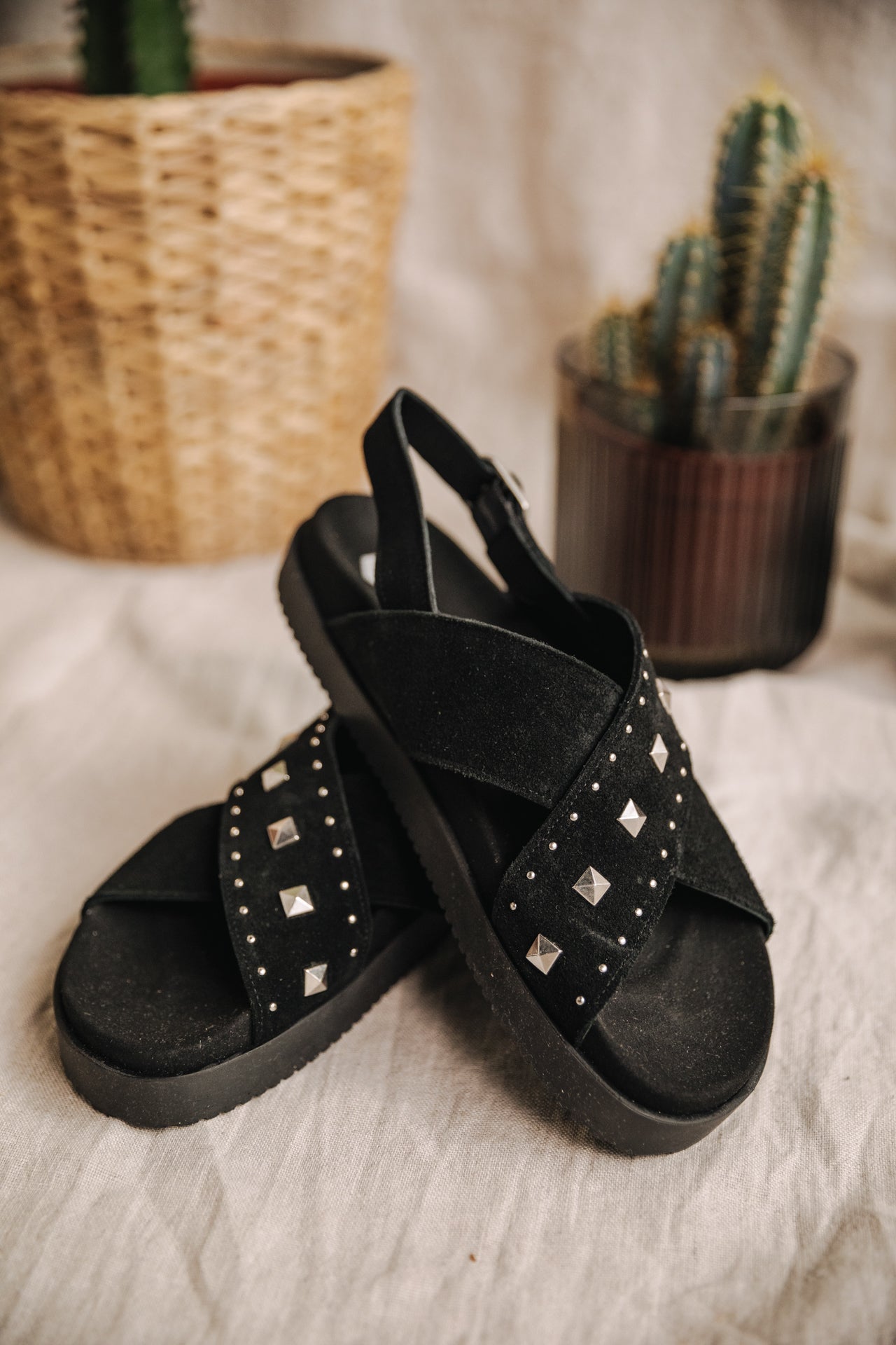 Sandales Femme Jule Suede black | Freeman T. Porter