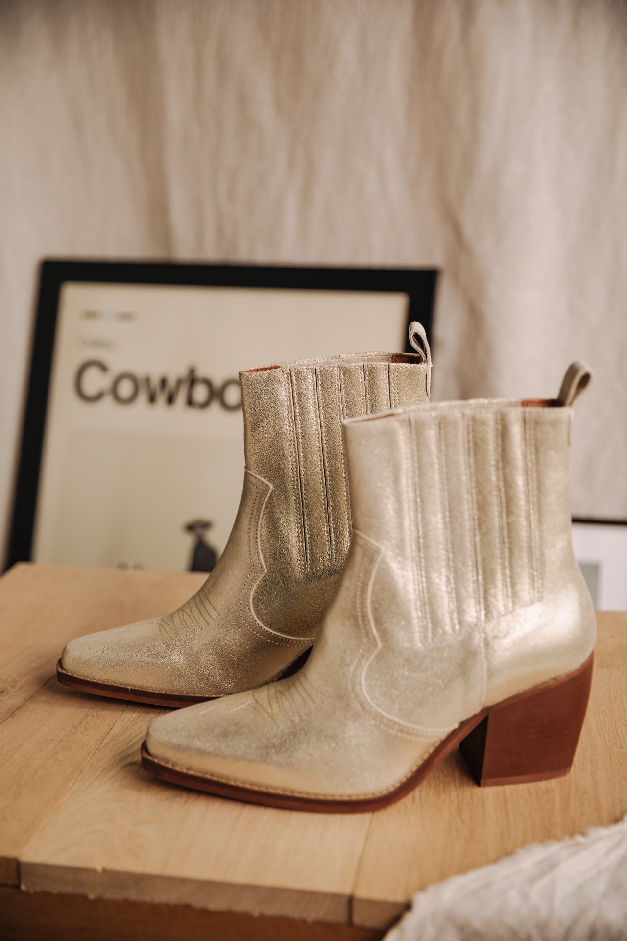 Boots Femme Teresa Metal gold | Freeman T. Porter