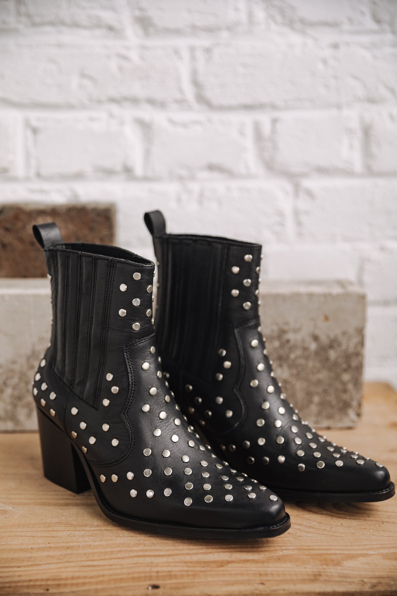 Boots Femme Teresa Studs black | Freeman T. Porter