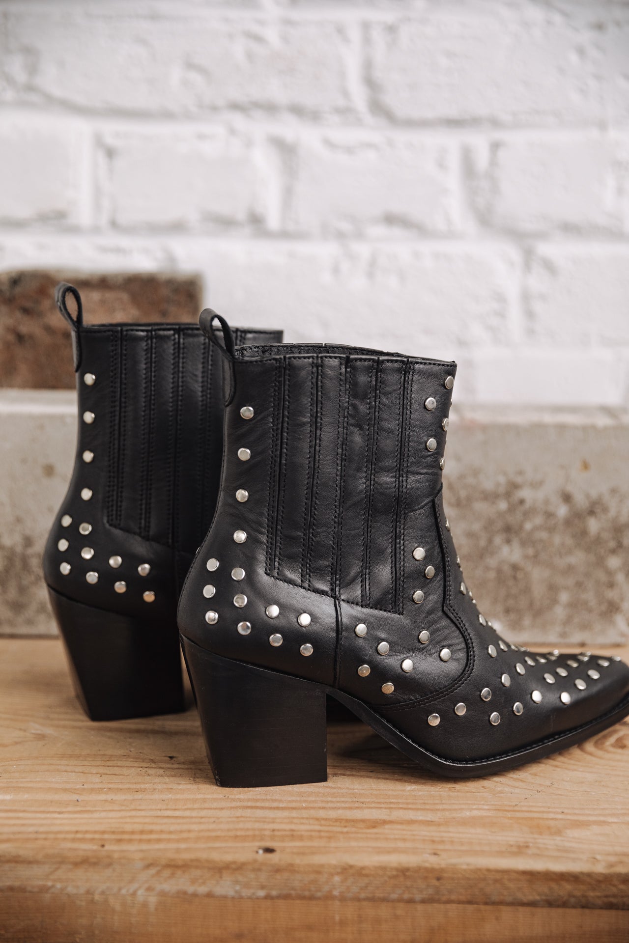 Boots Femme Teresa Studs black | Freeman T. Porter