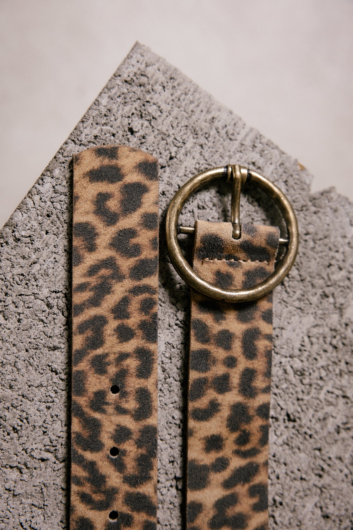 Leather belt Woman Angelisa Leo camel | Freeman T. Porter