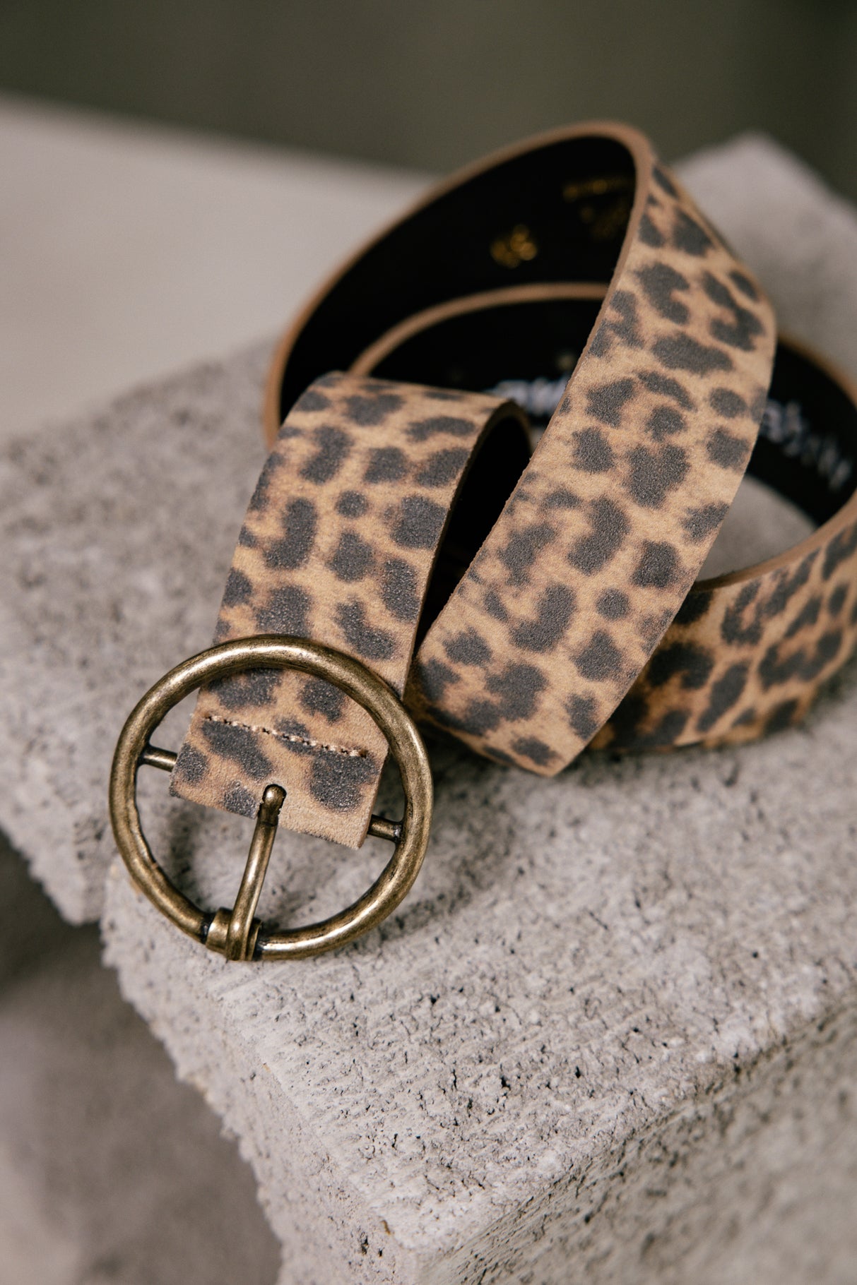 Leather belt Woman Angelisa Leo camel | Freeman T. Porter