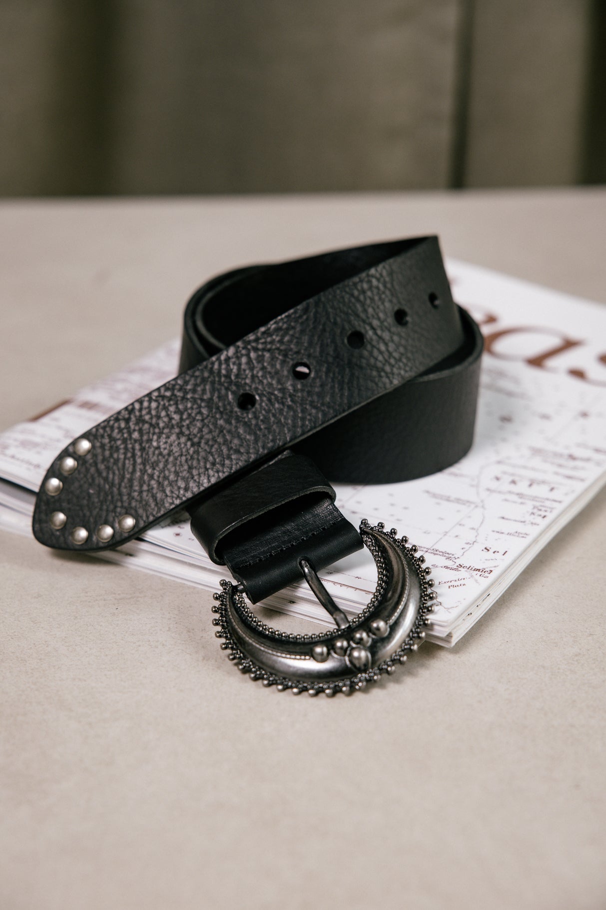 Ceinture en cuir Femme Lenya black | Freeman T. Porter