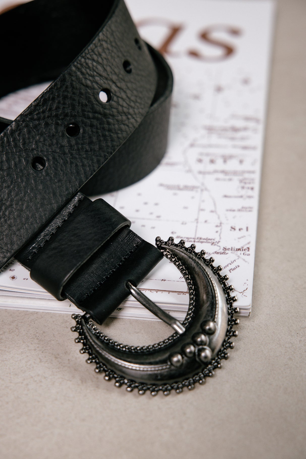 Ceinture en cuir Femme Lenya black | Freeman T. Porter