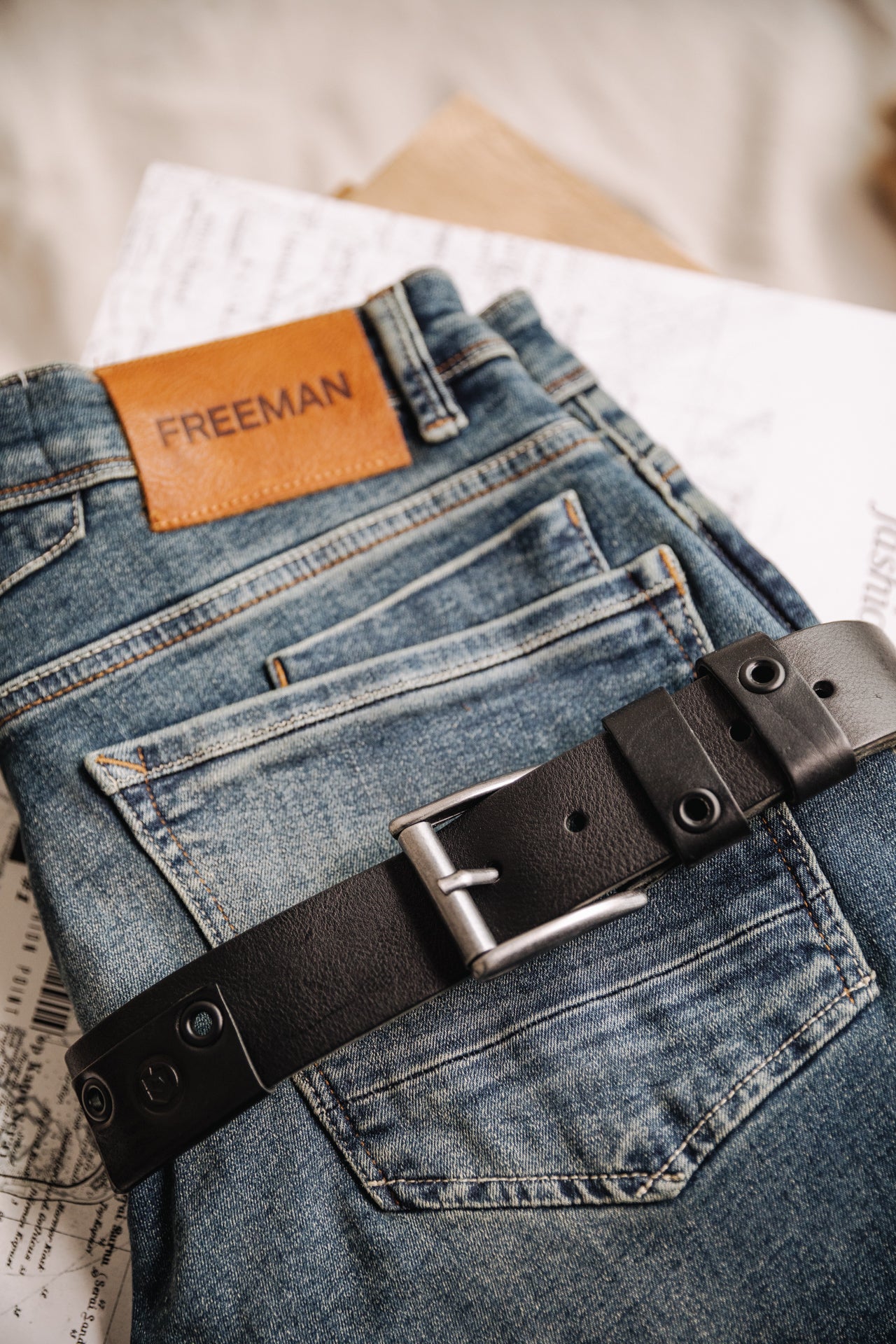 Ceinture Mann Arsene black | Freeman T. Porter