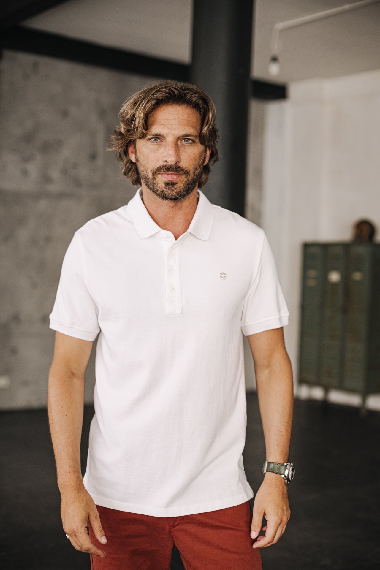 Polo brodé Homme Tadley Icon white | Freeman T. Porter