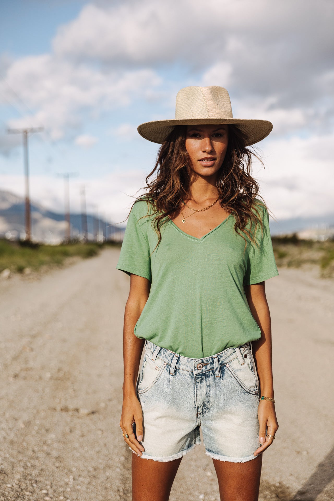 T-Shirt manches courtes Femme Tobby Fancy loden frost | Freeman T. Porter