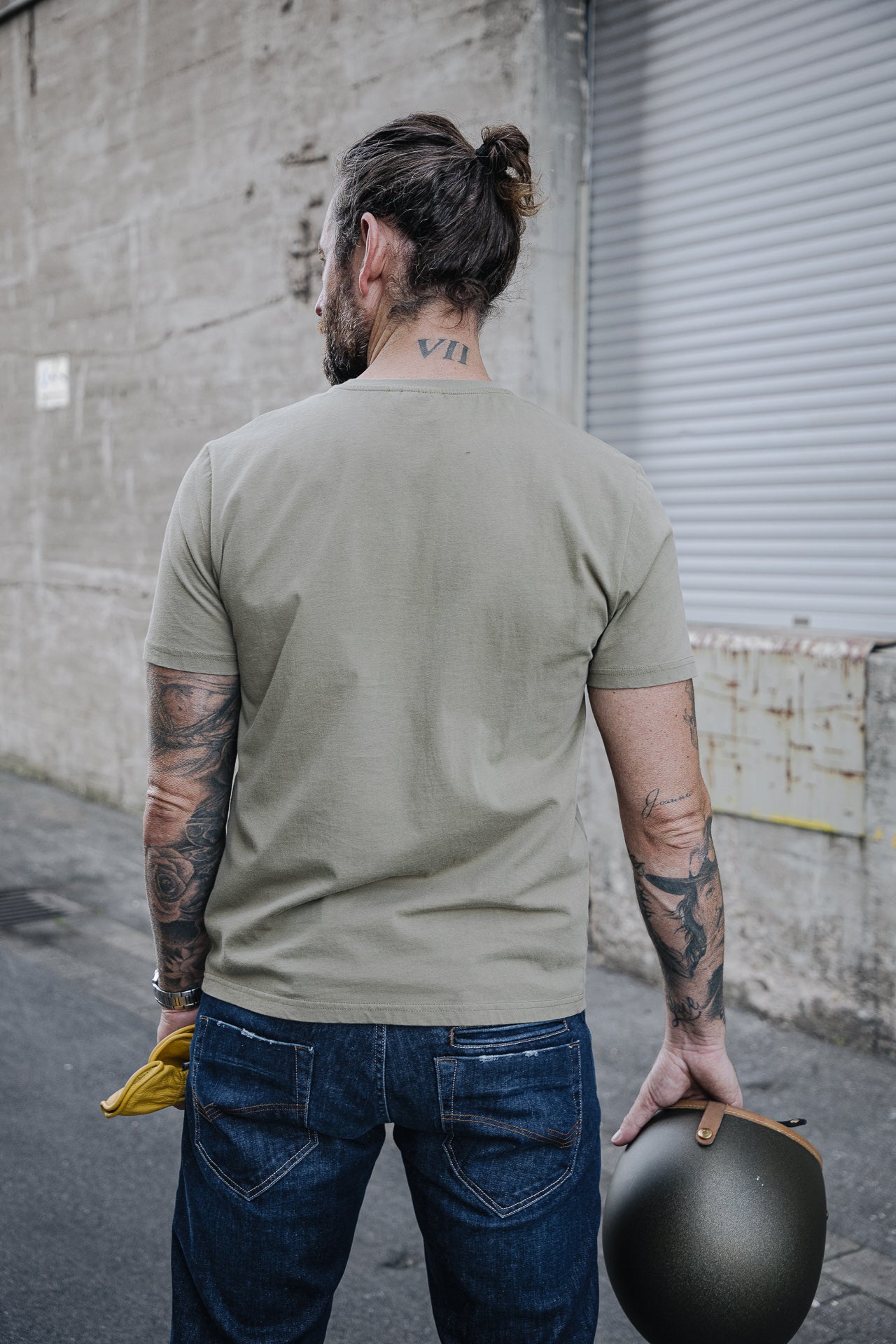 T-shirt Homme Ivander Crew deep lichen green | Freeman T. Porter