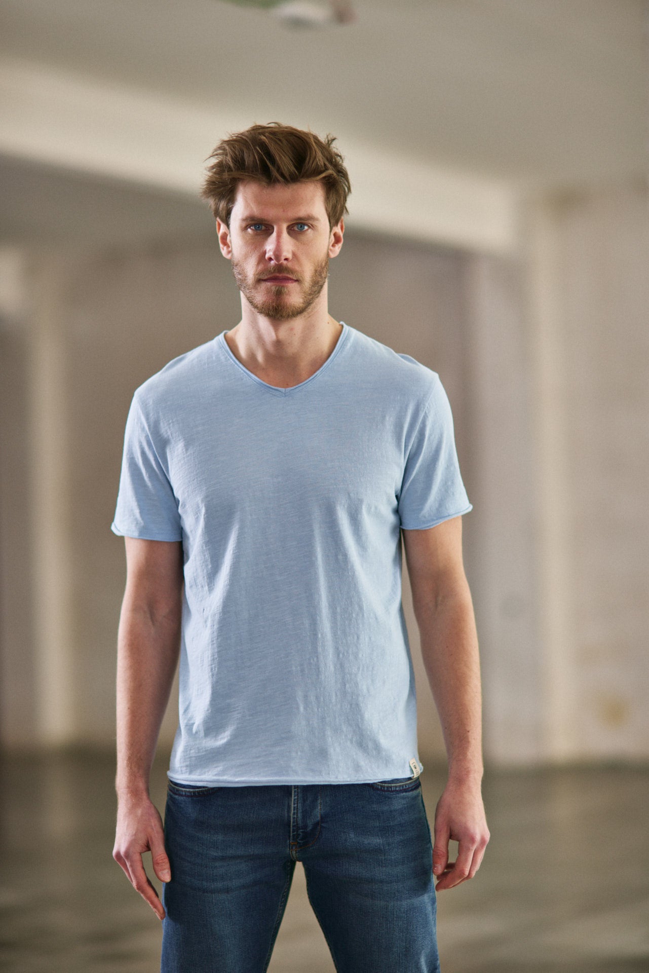 T-shirt Homme Leandro Kansas blue sky | Freeman T. Porter
