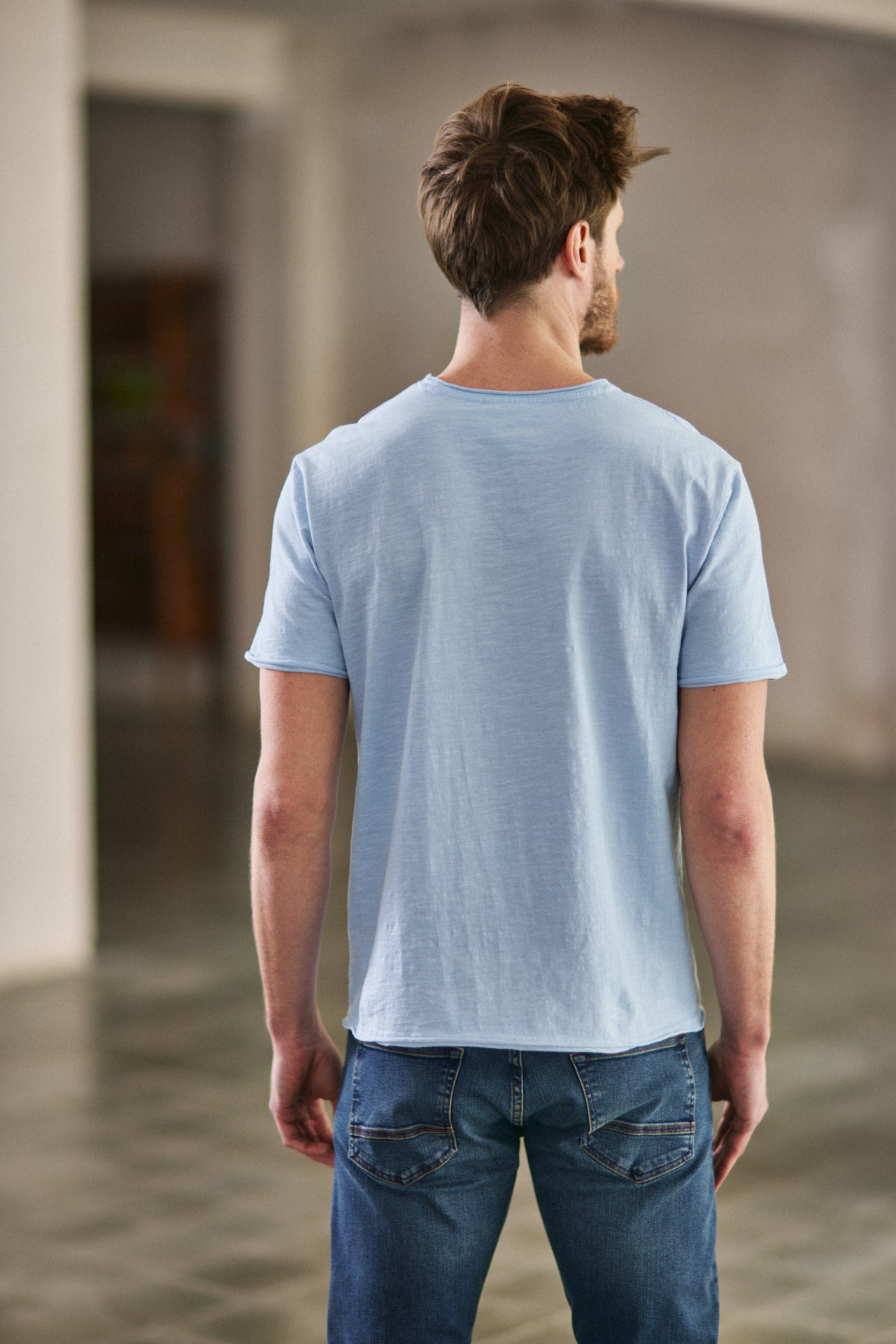 T-shirt Homme Leandro Kansas blue sky | Freeman T. Porter
